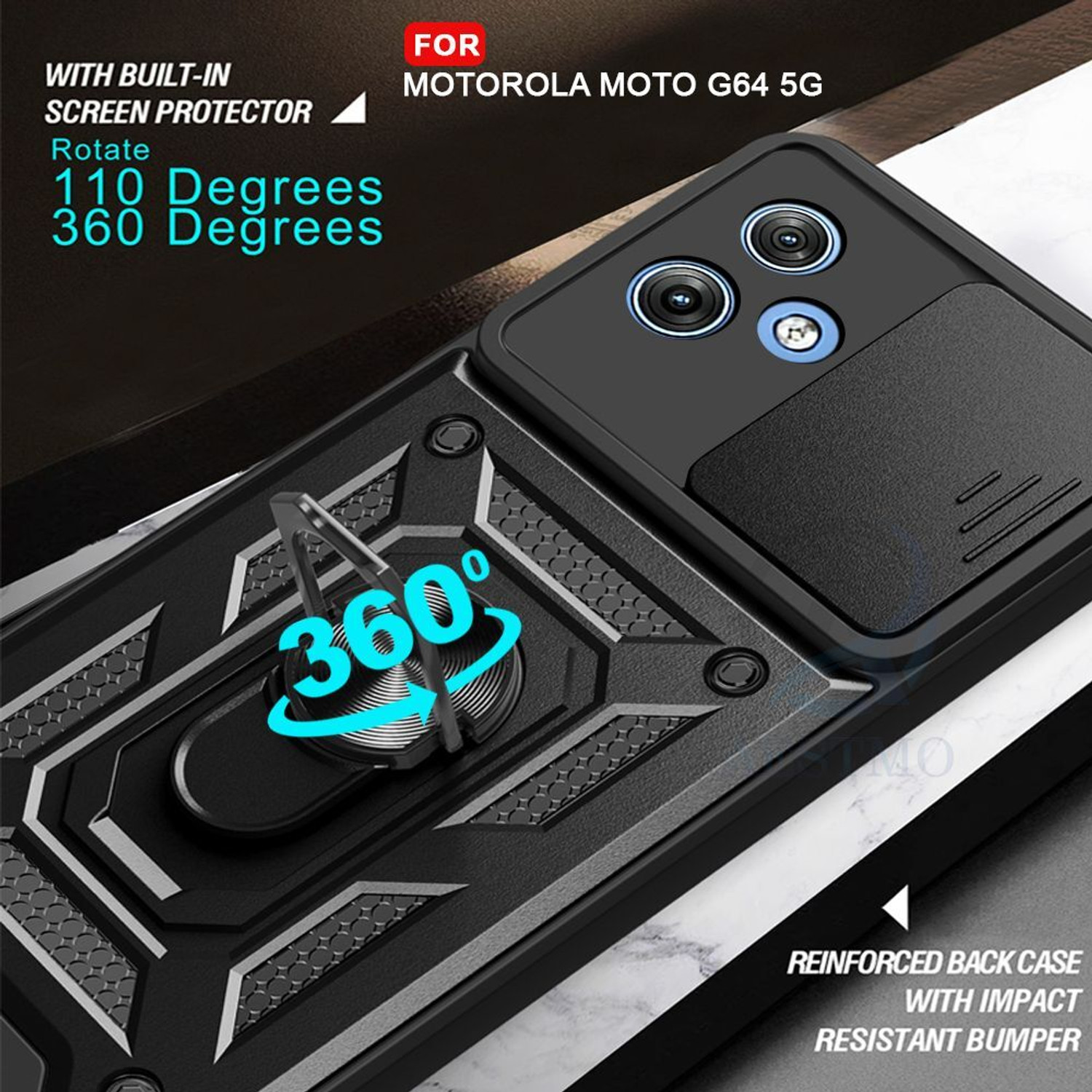 Image of AESTMO Back Cover for MOTOROLA g64 5G