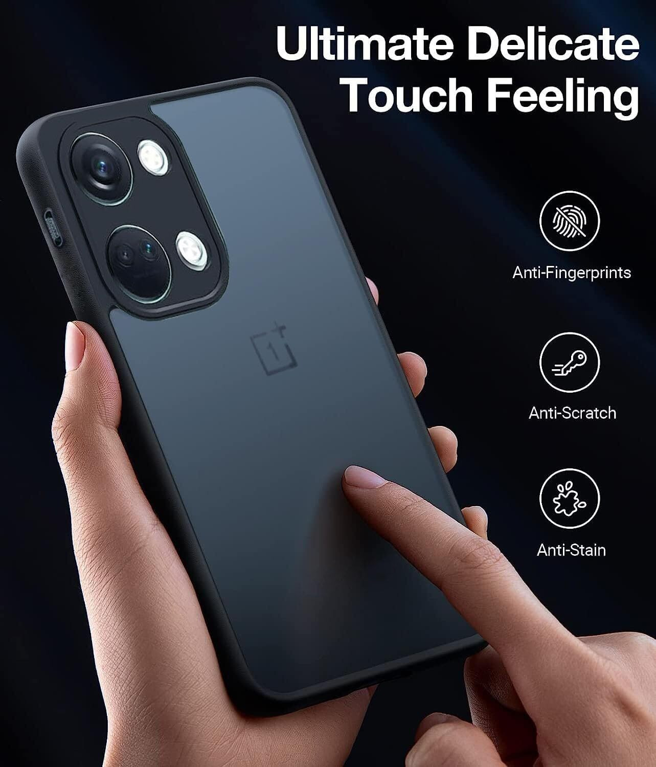 Image of RiverForest Back Cover for Oneplus Nord 3 5G, matte frosted design Plated Edge