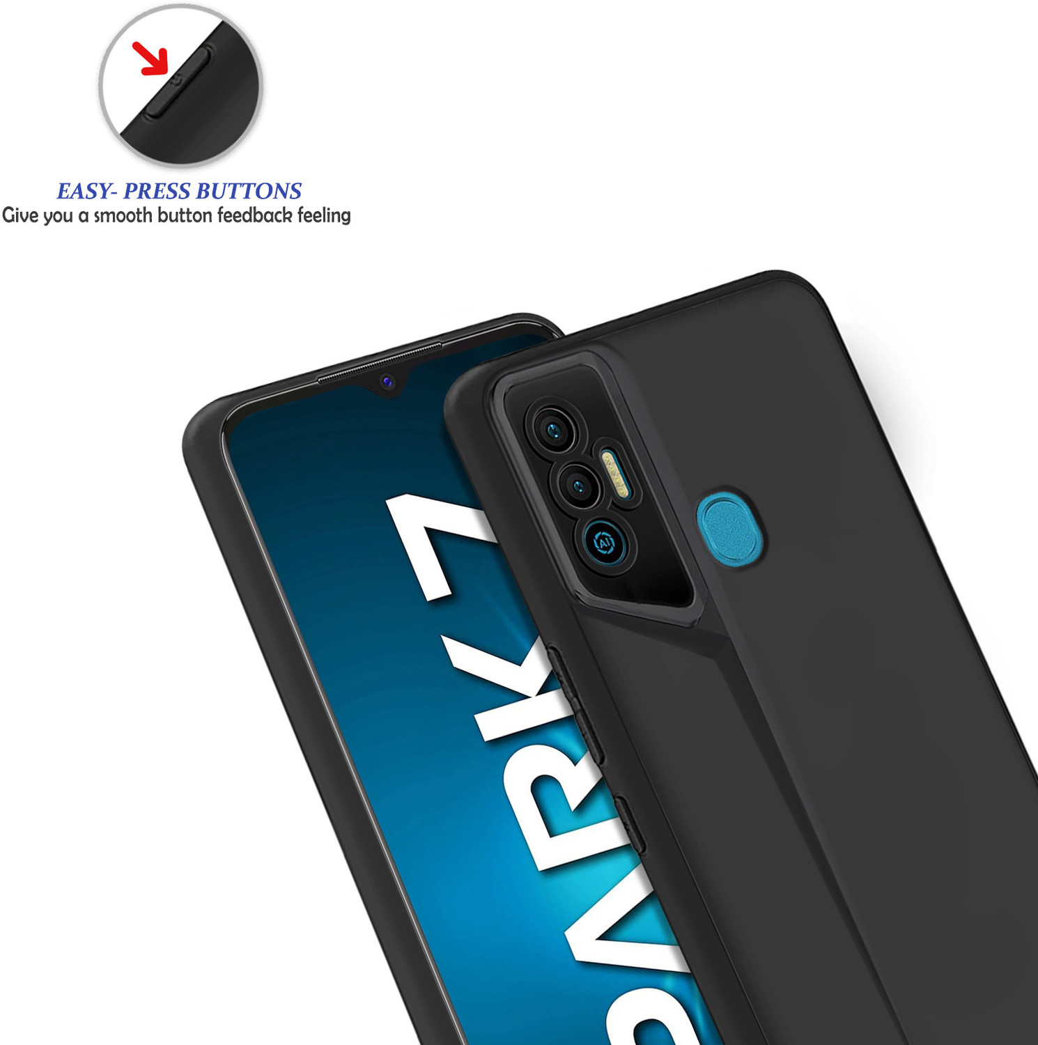 Image of Plus Back Cover for Tecno Spark 7
