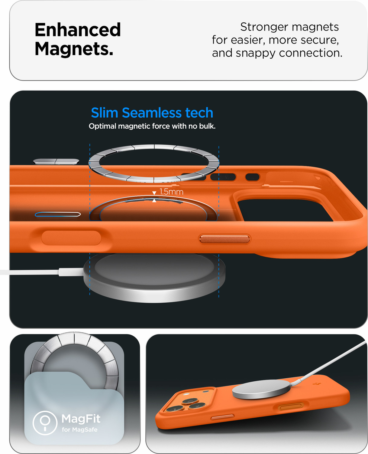Image of Spigen Silicone Fit MagFit Back Cover for iPhone 17 Pro Max