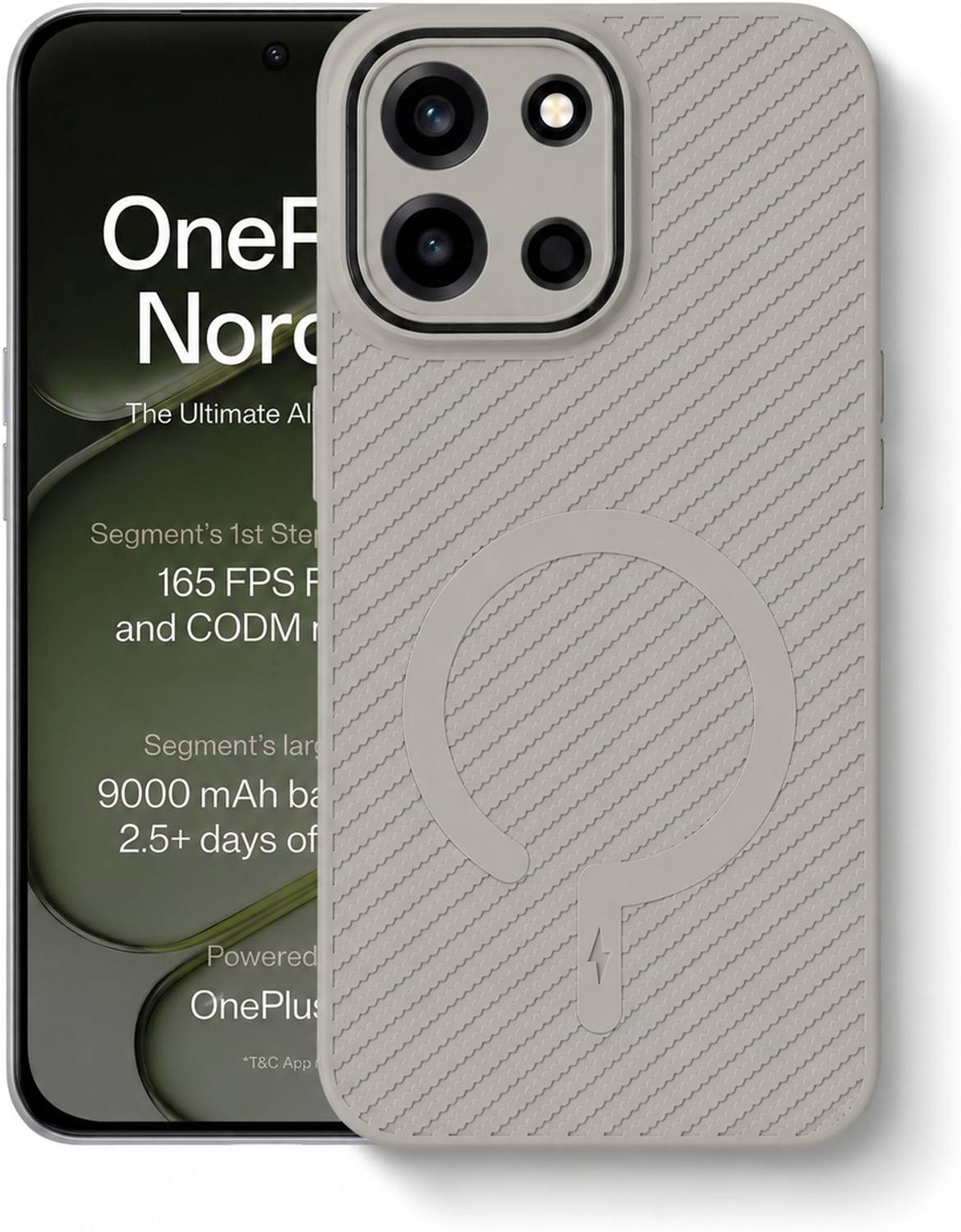 FIRST MART Carbon Fiber Magsafe Case for OnePlus Nord 6 5G - Image 1