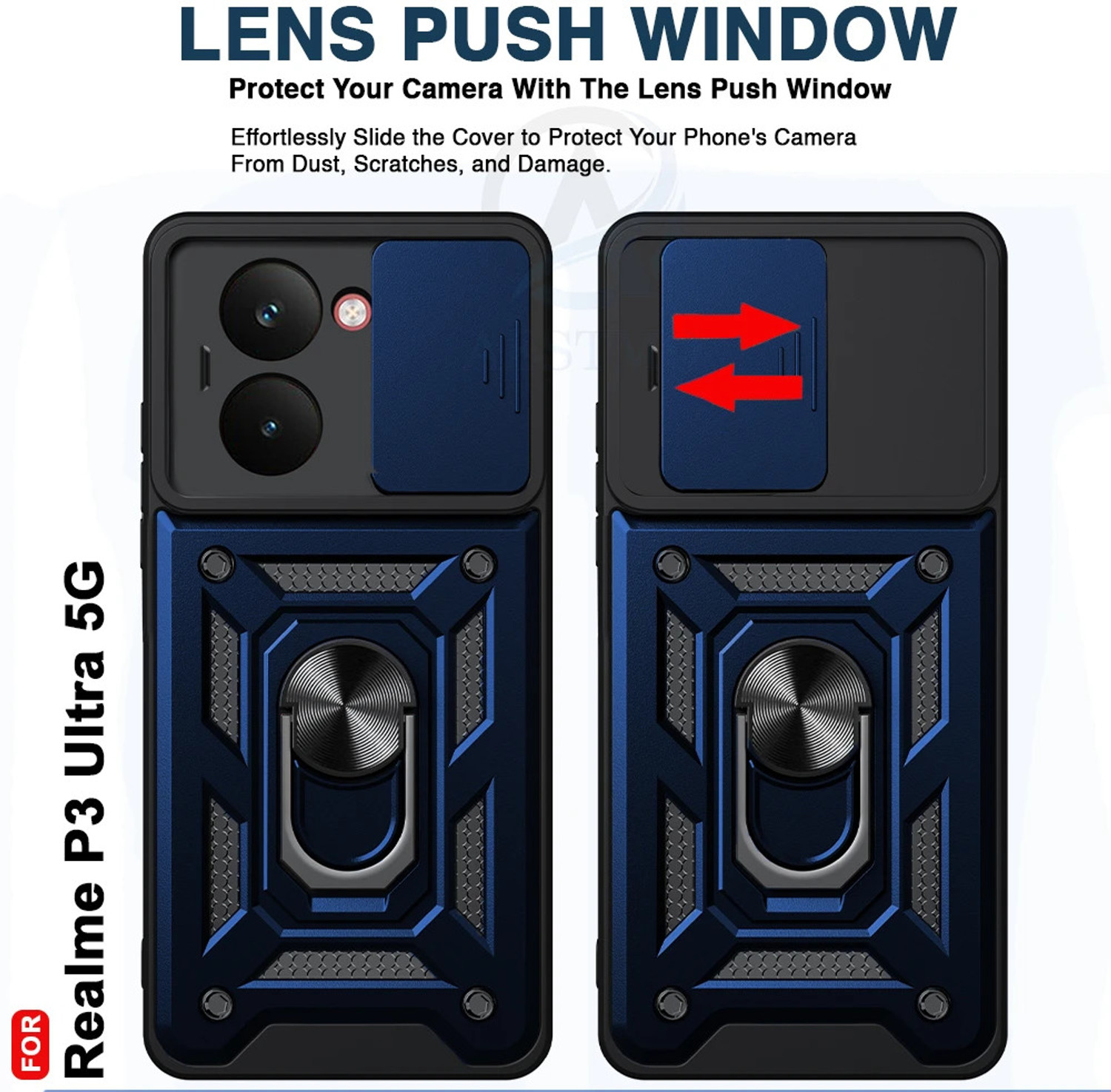 Image of AESTMO Back Cover for RealMe P3 Ultra 5G