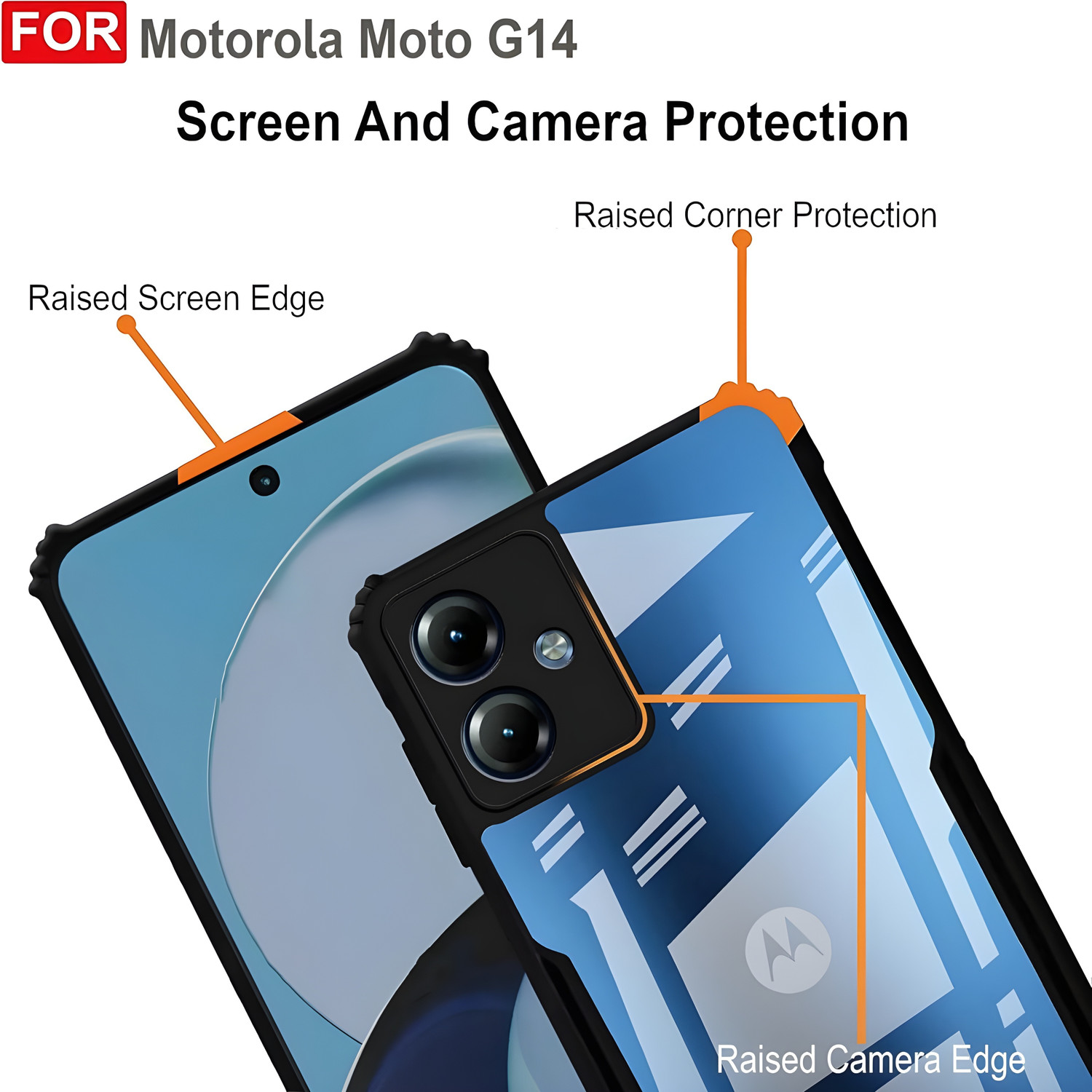 Image of GOLKI COVERS Back Cover for Motorola G14