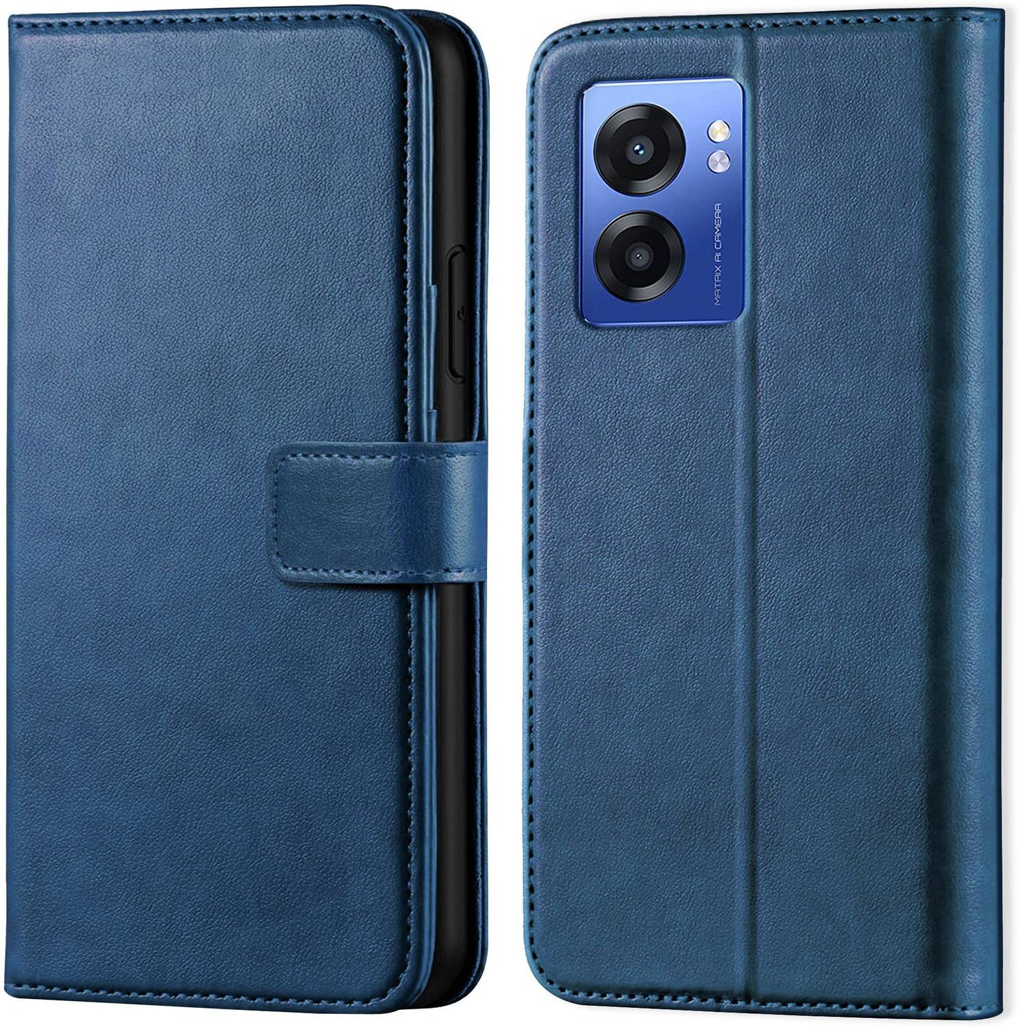 Ascensify Back Cover for Realme Narzo 50 5G Vintage Flip Wallet Back Case Cover [Artitifial Leather]