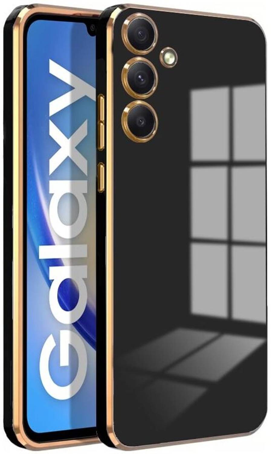 A3sprime Back Cover for SAMSUNG Galaxy A25 5G, |Soft TPU Golden Side Colored Case|