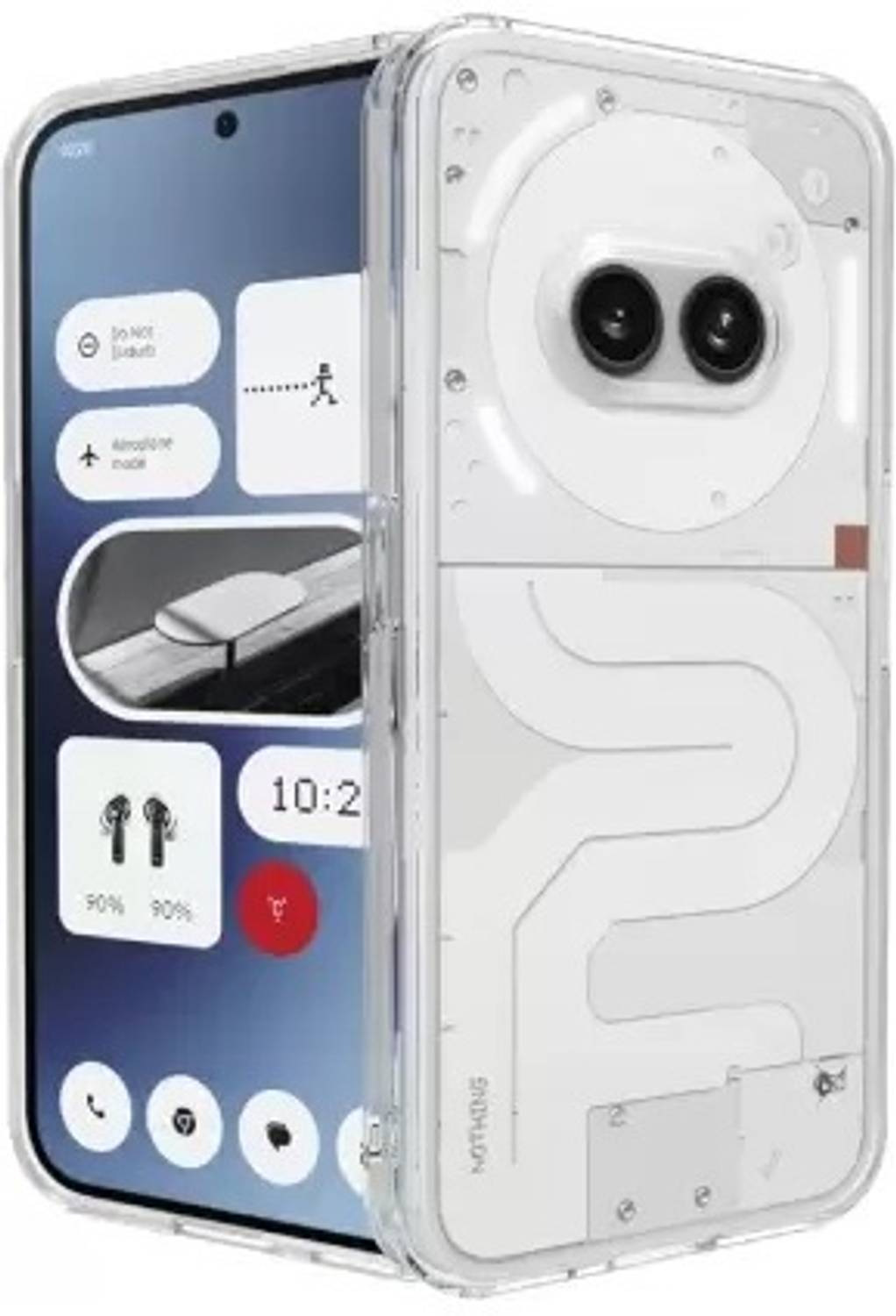 For Nothing Phone (2a) Plus, Shockproof Matte Soft Bumper Acrylic Cover Case