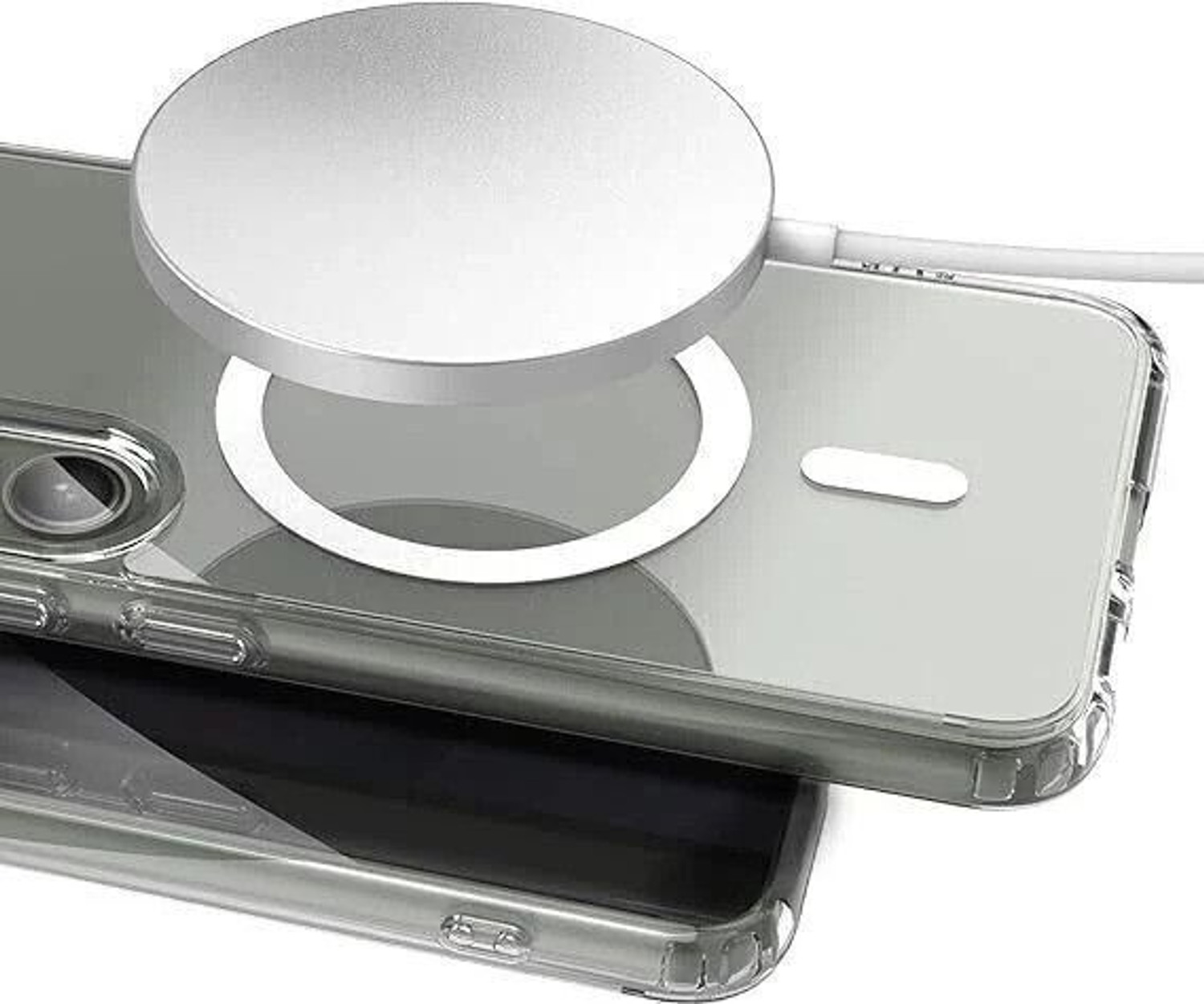 Image of CASEVIBE Back Cover for Samsung Galaxy S24 Transparent Magsafe Mobile Back Cover