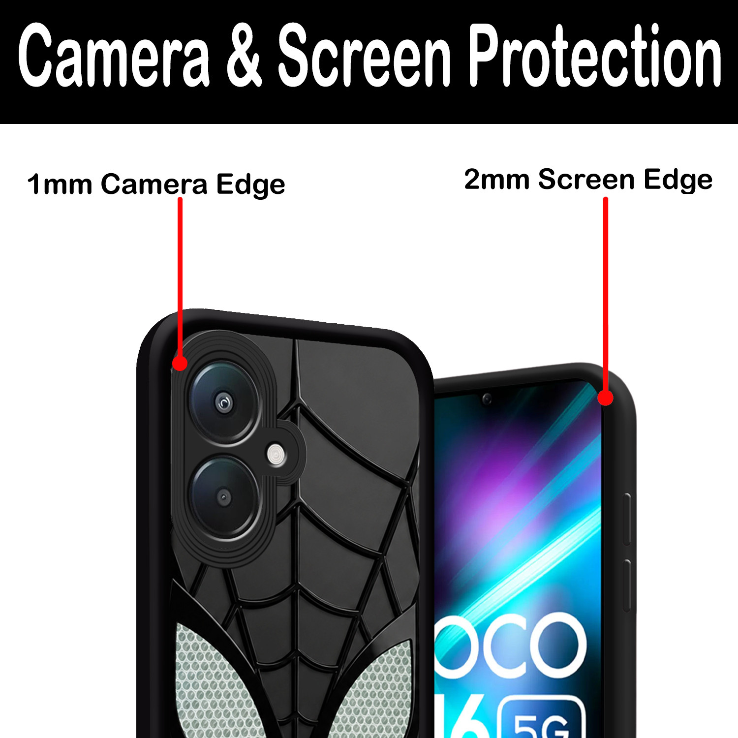 Image of SMARTPOCKET Back Cover for POCO M6 5G