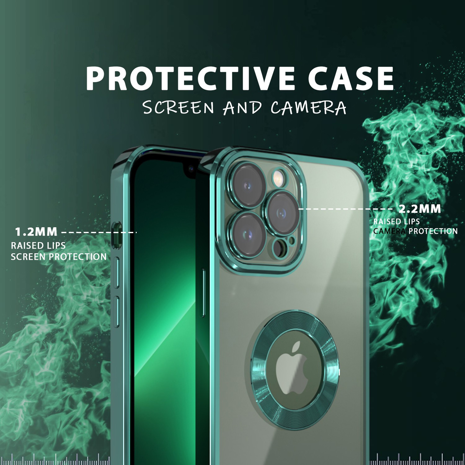 Image of Systek Back Cover for Apple iPhone 11 Pro, Electroplating, Logo View, Flexible