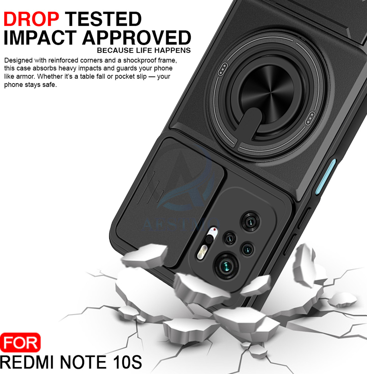 Image of AESTMO Back Cover for Redmi Note 10S