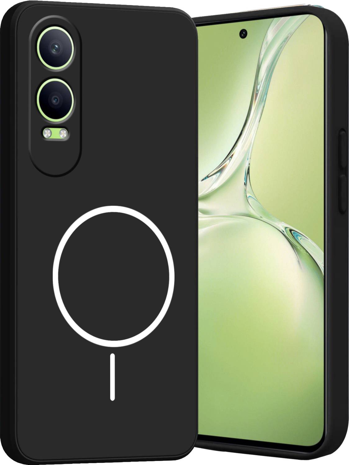 Ascensify Back Cover for Oppo K12x 5G Soft Silicone, Flexible, Slim Case with Printed Ring Design
