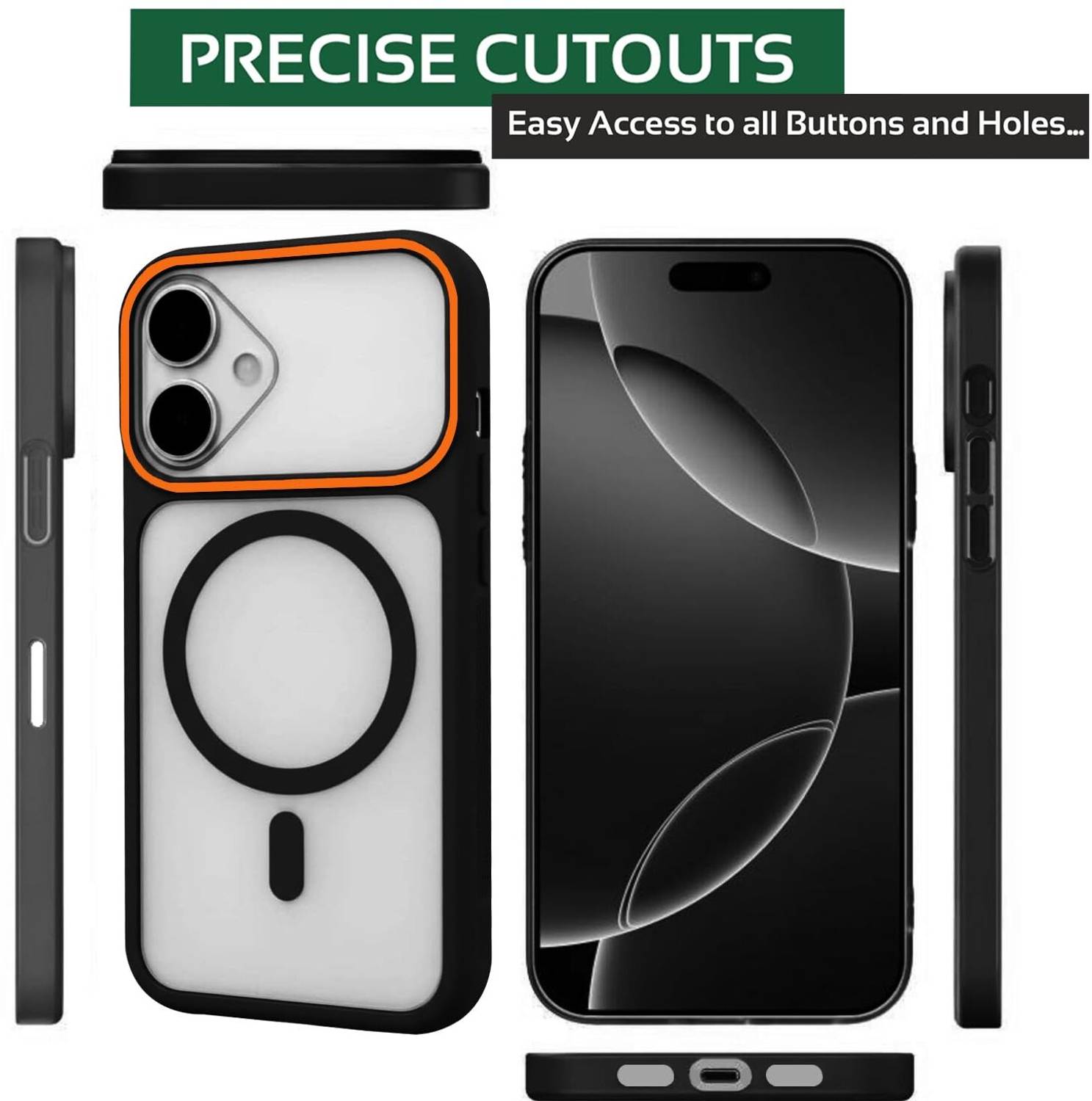 AIBEX Back Cover for Apple iPhone 17 Black - Image 3