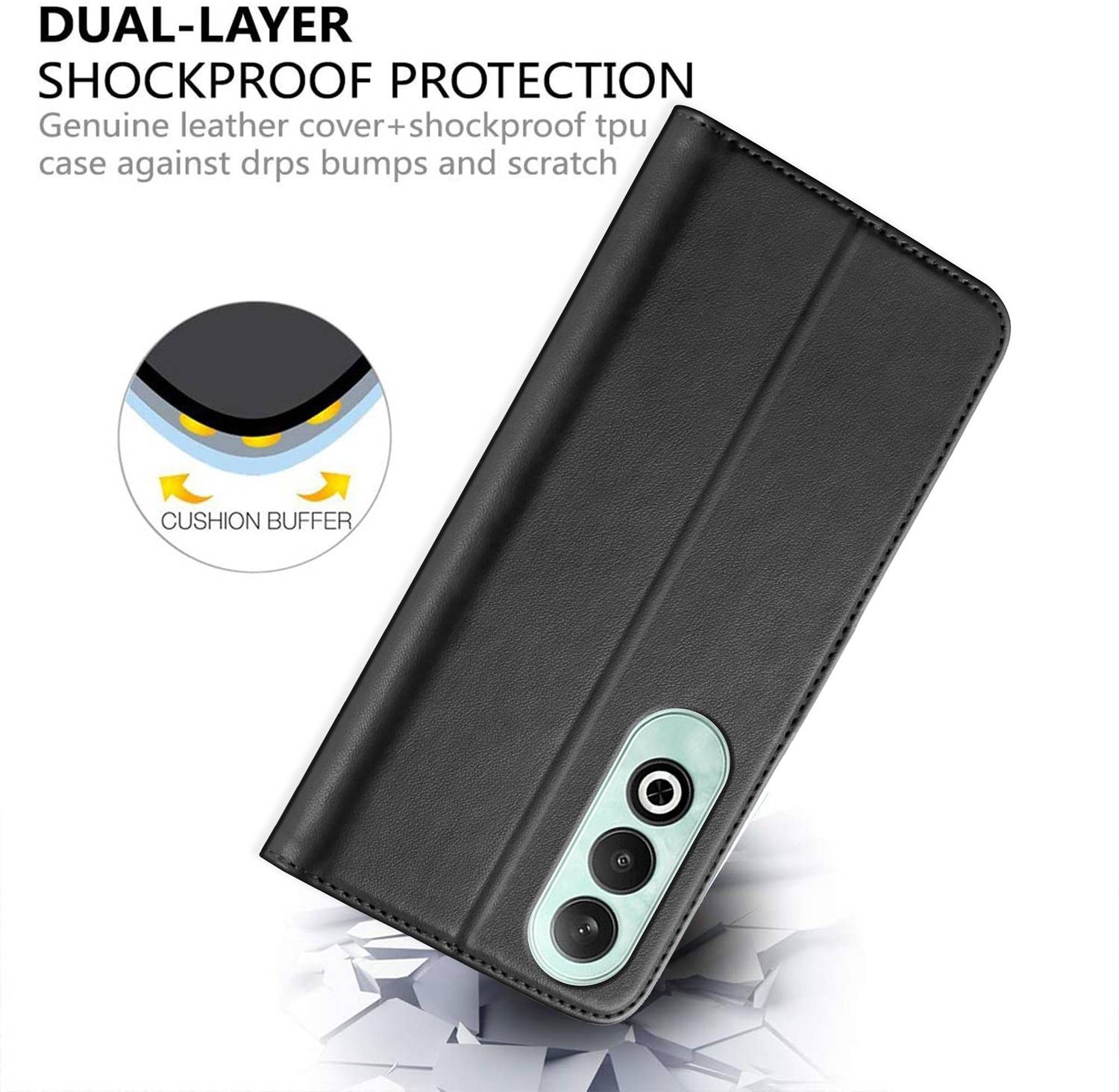 Ascensify Back Cover for OPPO K12x 5G Black - Image 4