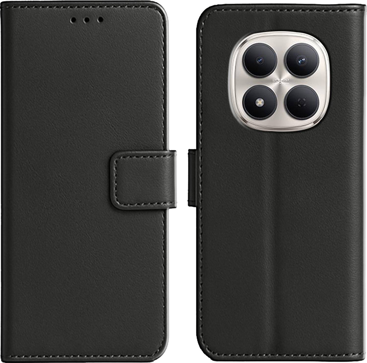 Ascensify Back Cover for Redmi Note 15 Pro 5G Premium PU Leather Flip Cover with Card Slots & Stand Feature
