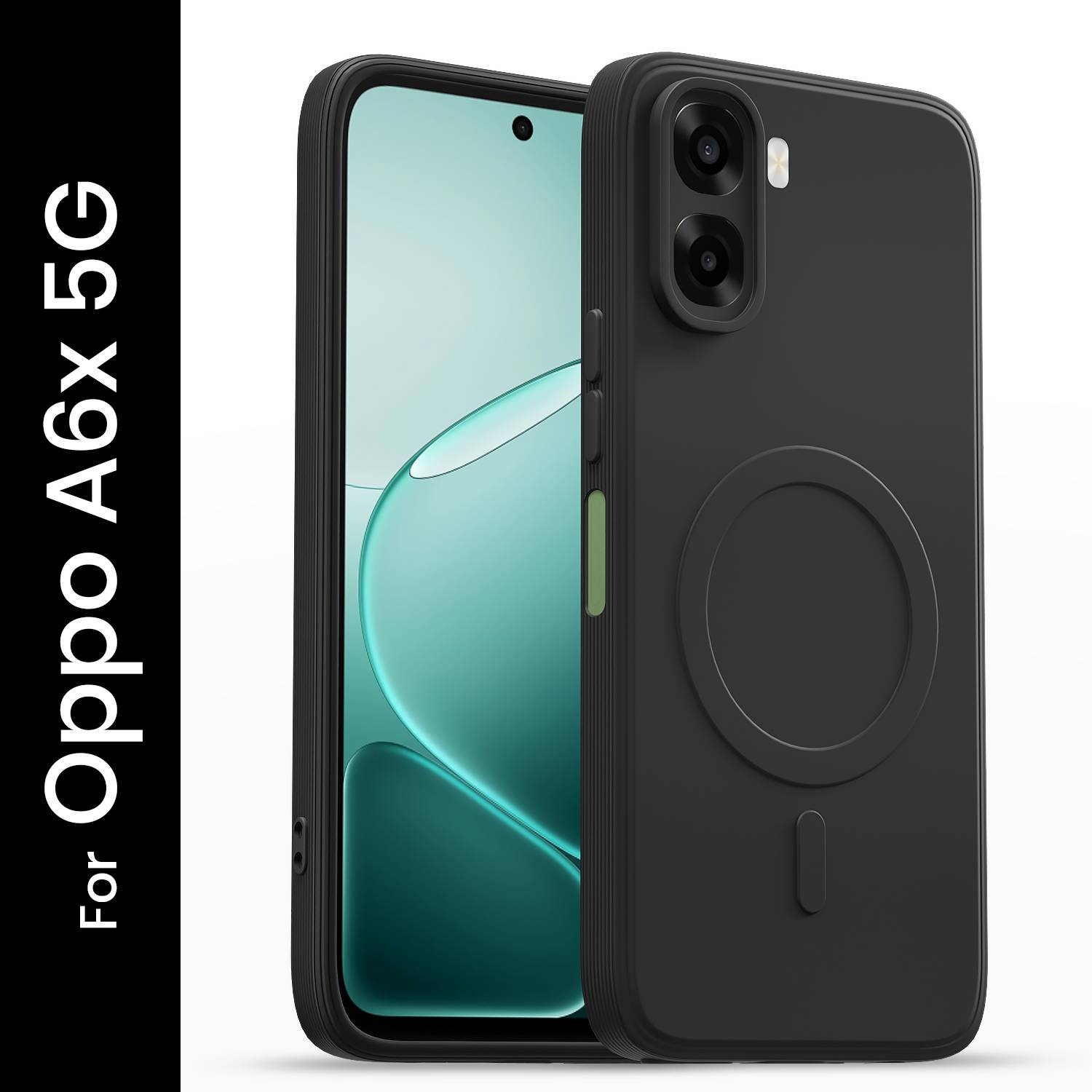 Pikkme Back Cover for Oppo A6x 5G Black - Image 1