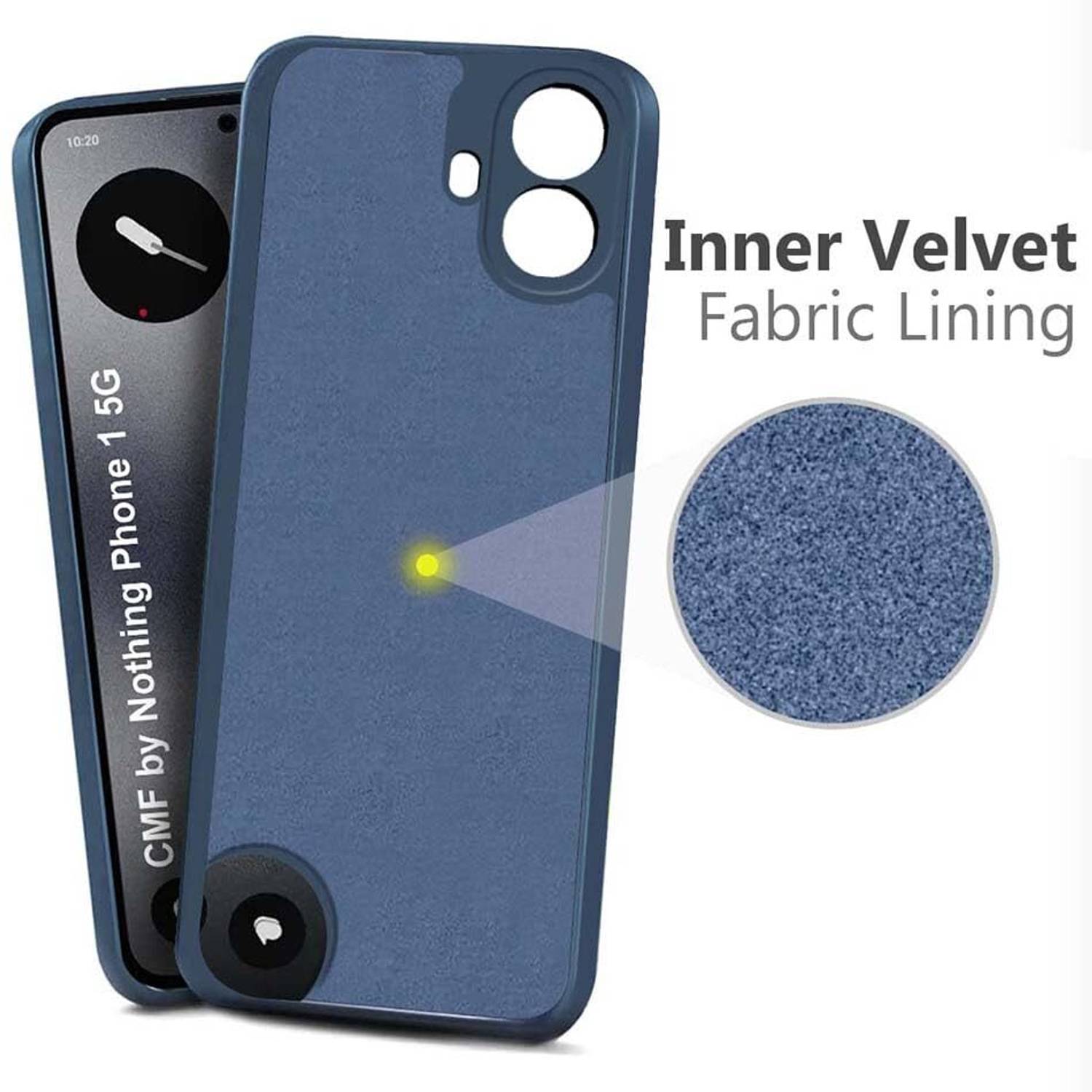 Mobiclonics Back Cover for Nothing Phone 1 Blue - Image 4