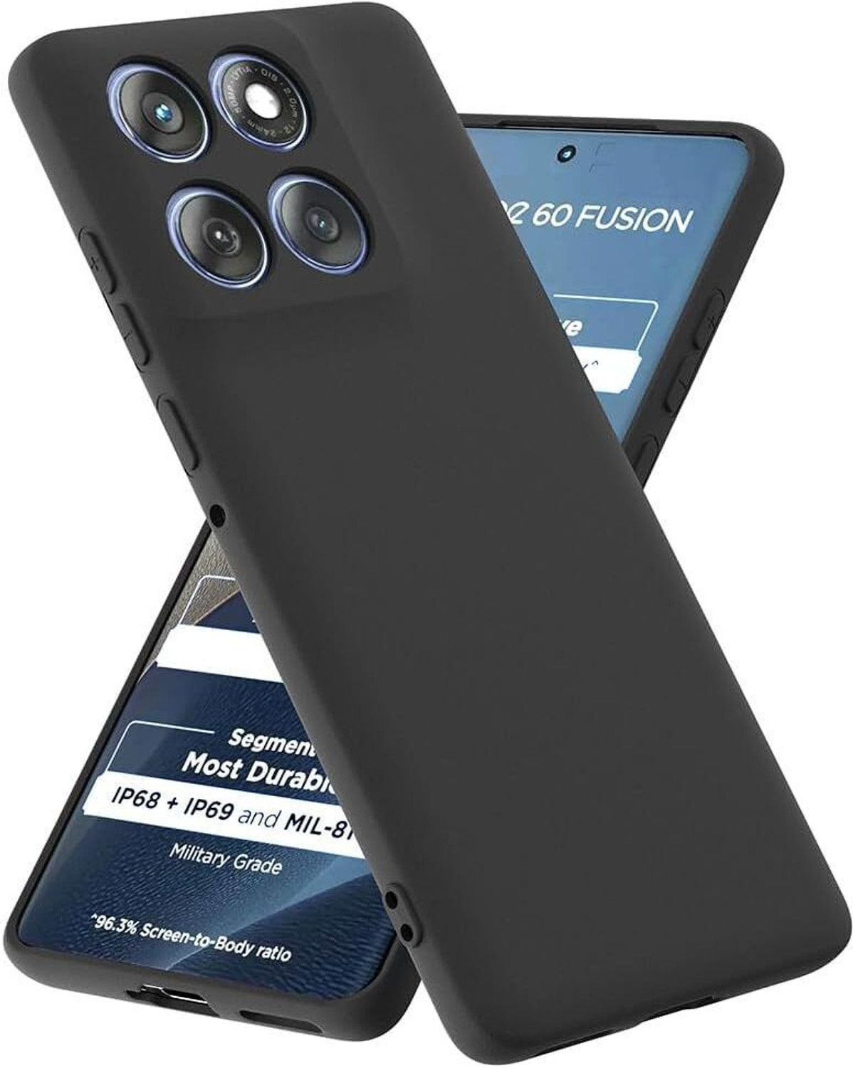 Image of COVERLINE Back Cover for Motorola Moto Edge 60 Fusion 5G Silicon Protective Case