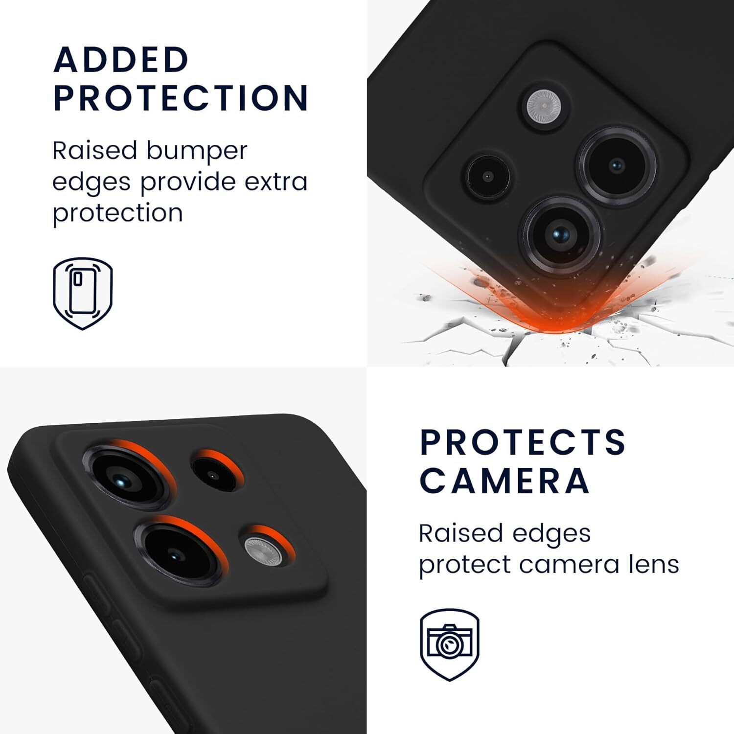 Image of CLOVYR Back Cover for Redmi Note 13 Pro 5G /Poco X6 5G Silicon Protective Case
