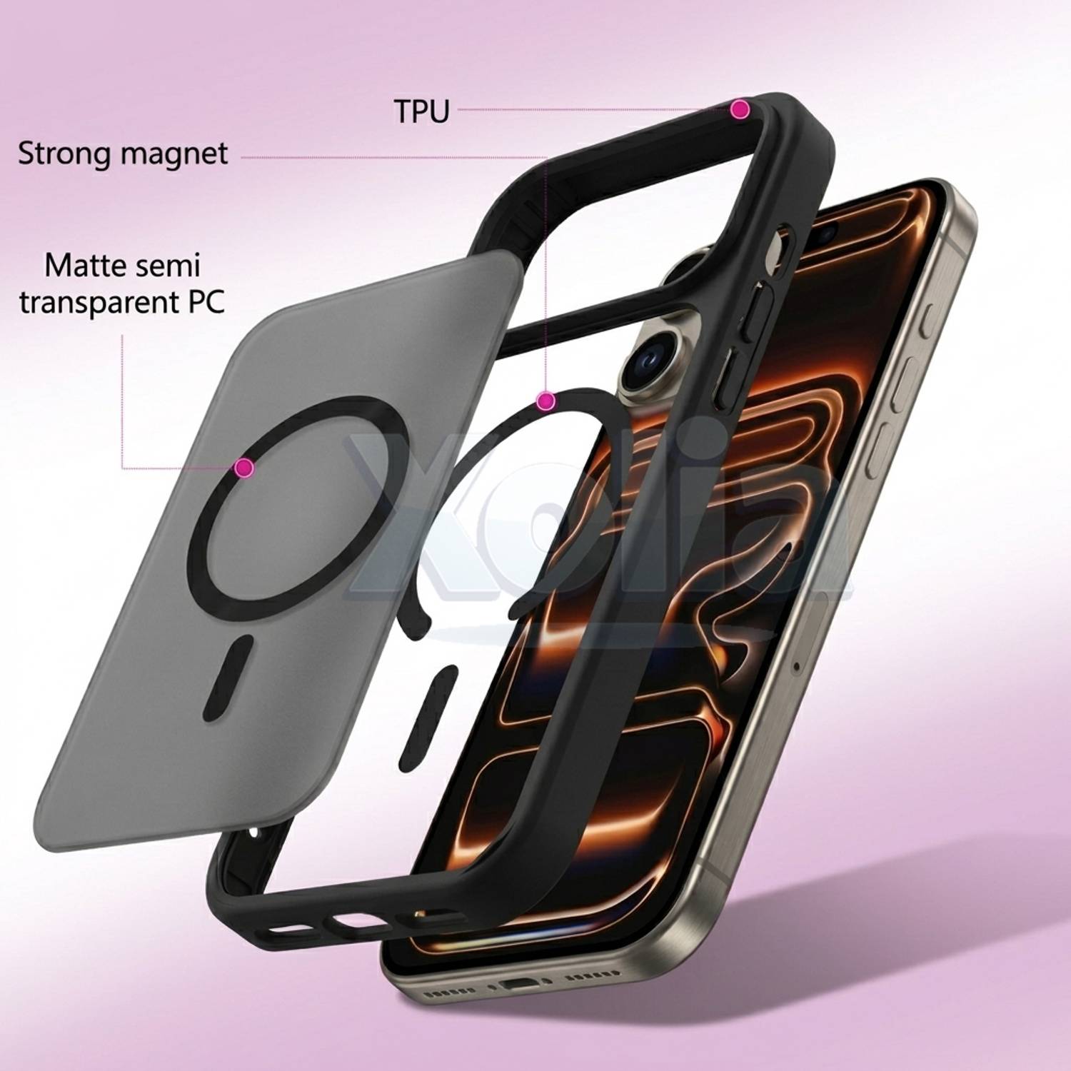Xolia Back Cover for Vivo V70 5G Black - Image 5