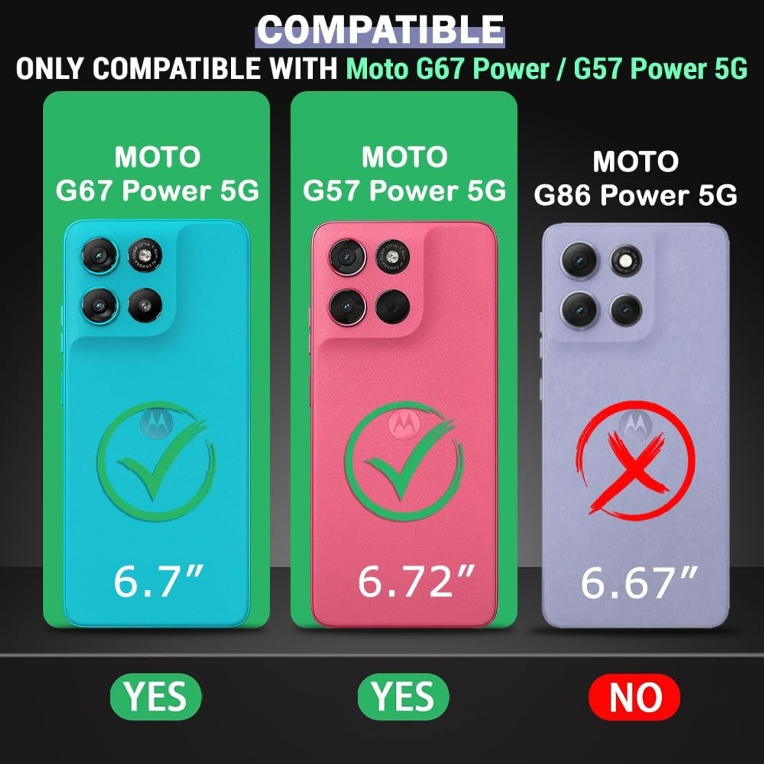 Image of vmt stock Back Cover for Moto G57 Power 5G, Motorola G57 Power 5G, MOTOROLA g67 power 5G