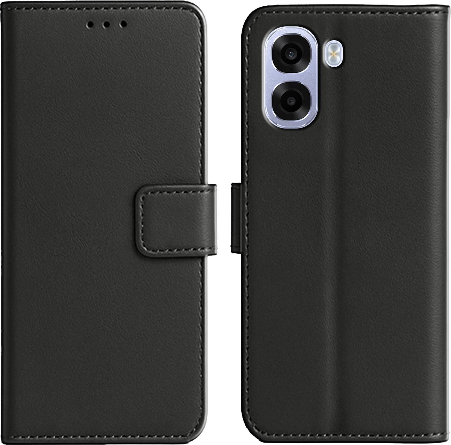 Ascensify Back Cover for Oppo K14x 5G Premium PU Leather Flip Cover with Card Slots & Stand Feature