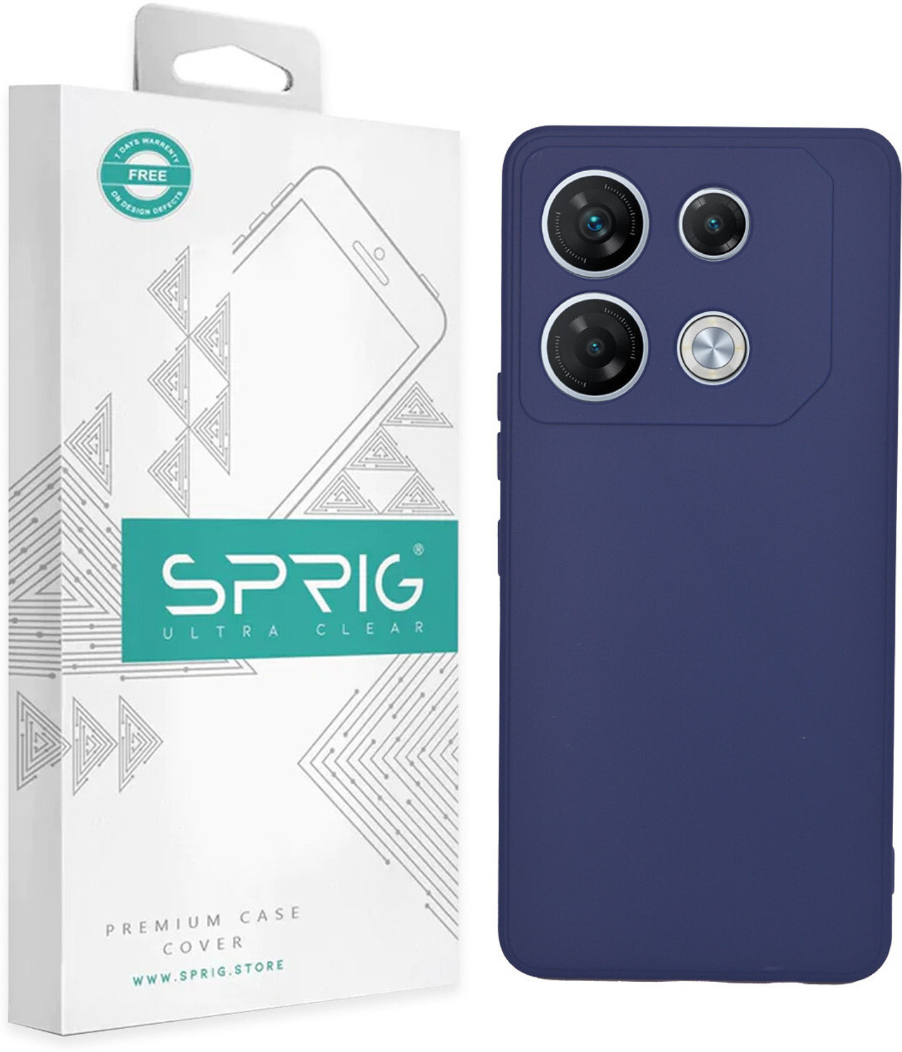 Image of Sprig Back Cover for Infinix GT 10 Pro:Infinix GT 20 Pro