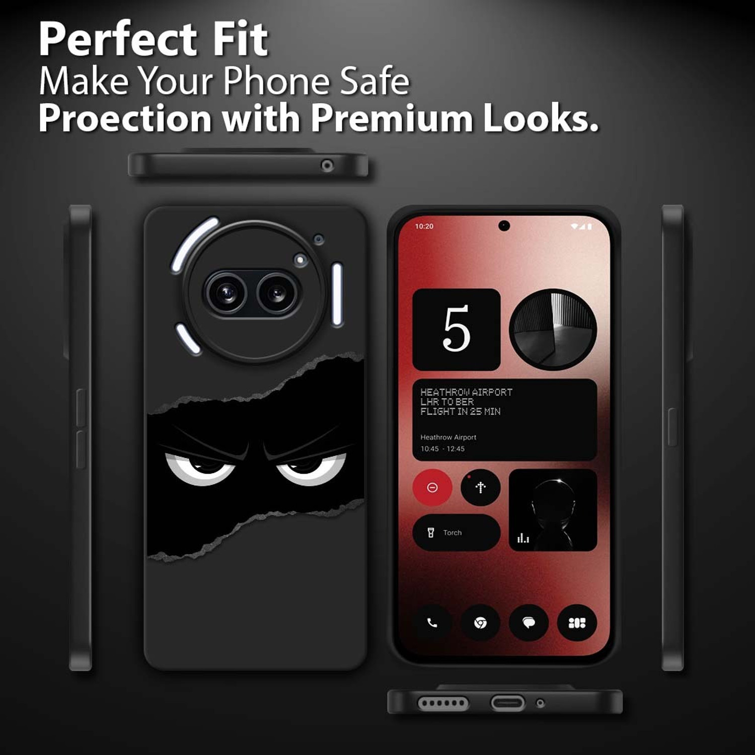 Image of Fashionury LUXE Back Cover for Nothing Phone (2a) 5G (Multicolor, Grip Case, Rubber, Pack of: 1)