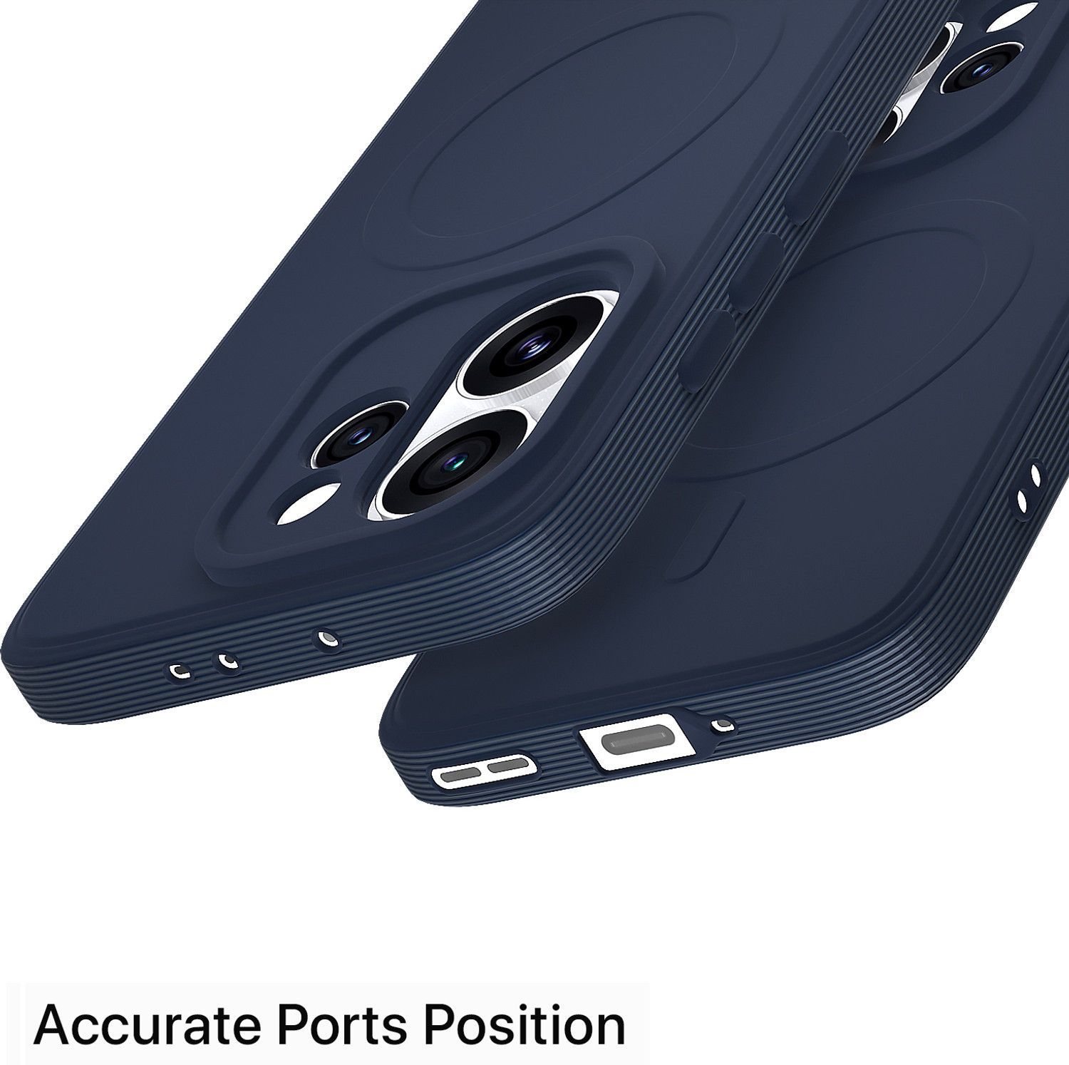Image of Pikkme Back Cover for Oppo Reno 15 Pro Mini (Blue, Grip Case, Silicon, Pack of: 1)