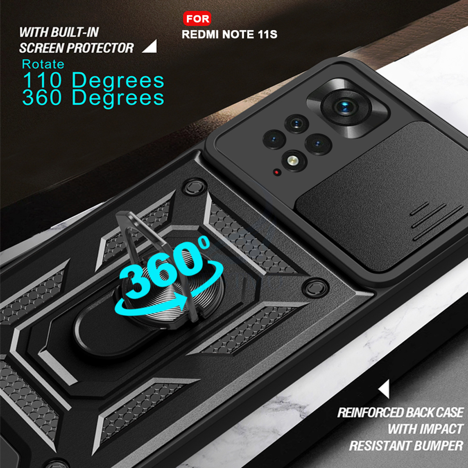 Image of AESTMO Back Cover for Redmi Note 11S