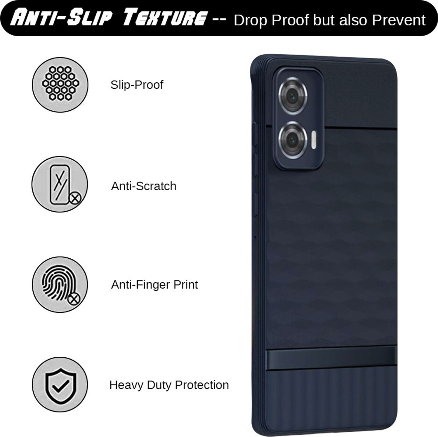 Image of Casotec Back Cover for MOTOROLA Edge 50 Fusion