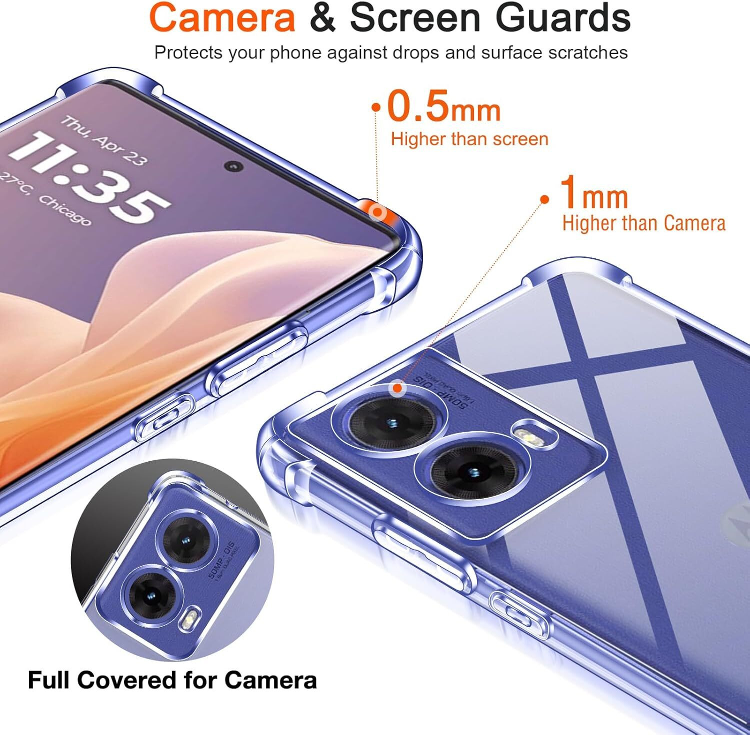 Image of skyro Back Cover for Motorola G96 5G, Motorola 50 fusion 5G