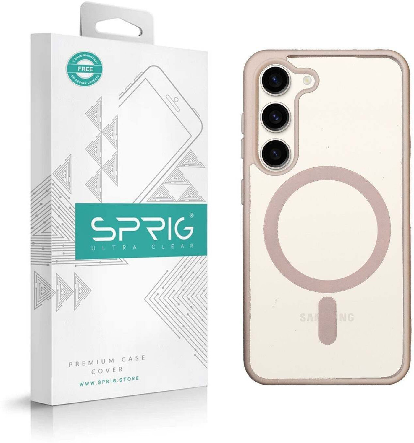 Image of Sprig Transparent Magnetic Back Cover for Samsung Galaxy S23 Plus 5G