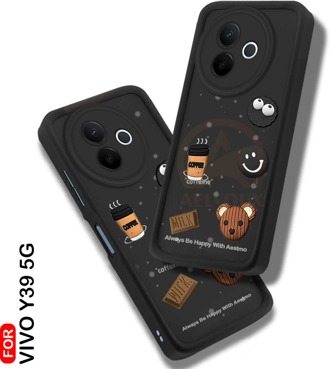 AelVouX Back Cover for Vivo Y39 5G