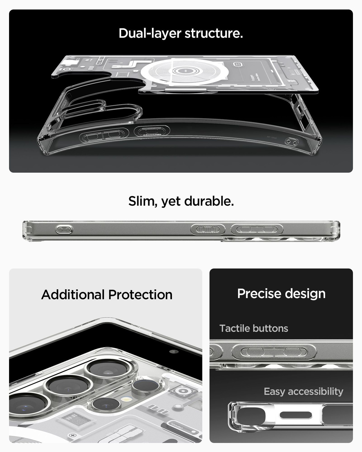 Image of Spigen Ultra Hybrid MagFit Back Cover for Samsung Galaxy S25 Ultra