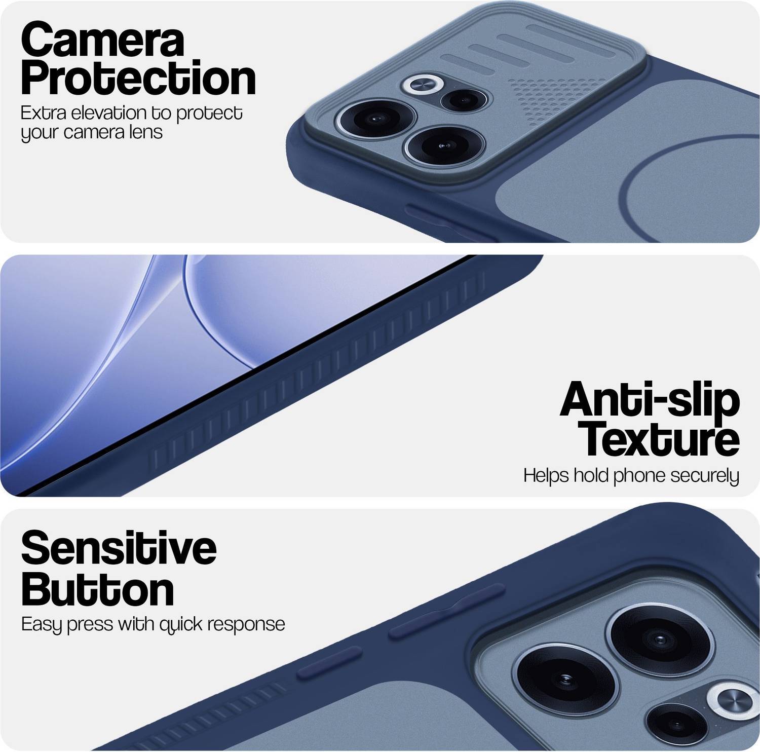 Mr. Case Back Cover for Oppo Reno 15C 5G Blue - Image 3
