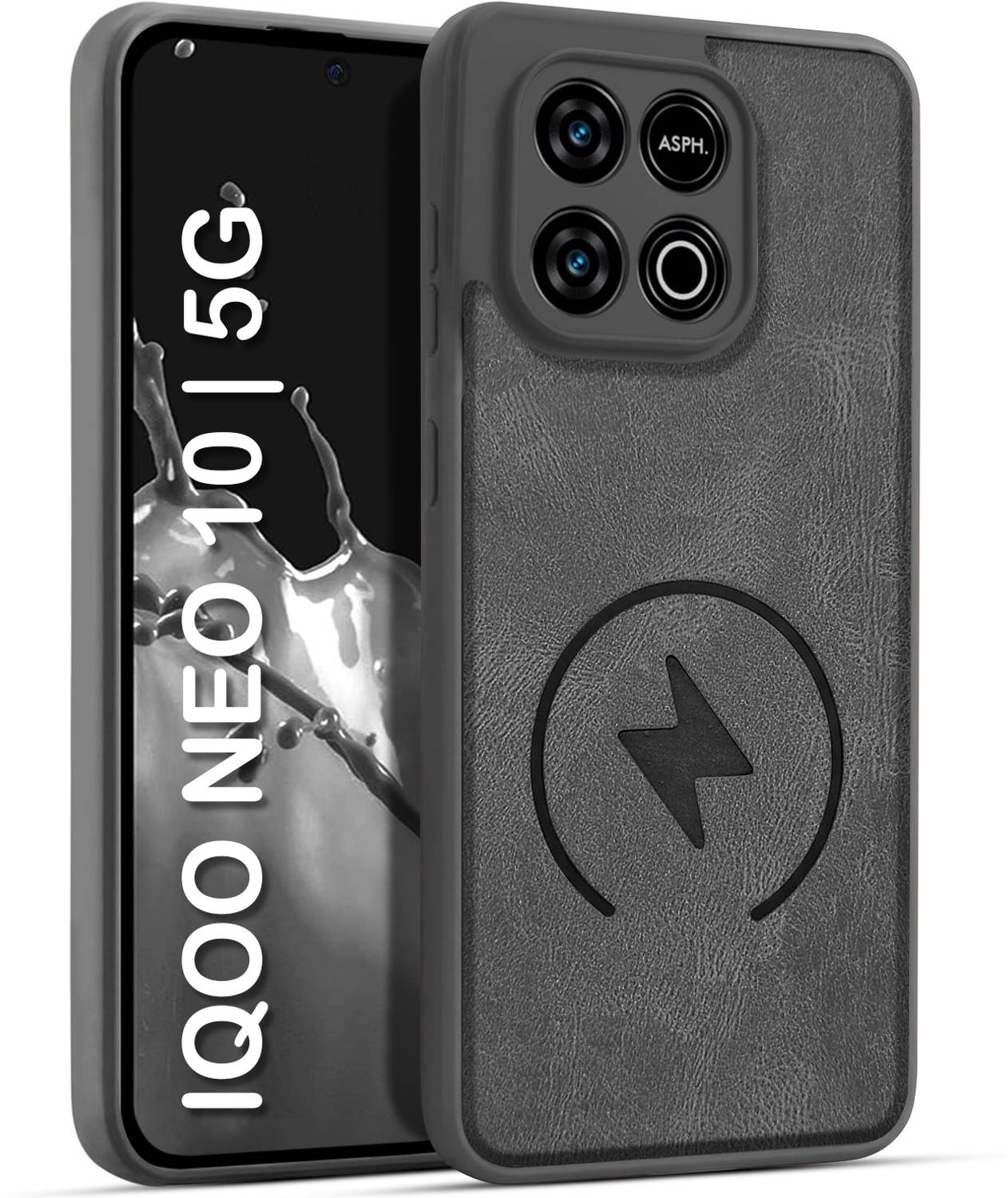 Vshop Back Cover for iQOO Neo 10 5G Gray - Image 1