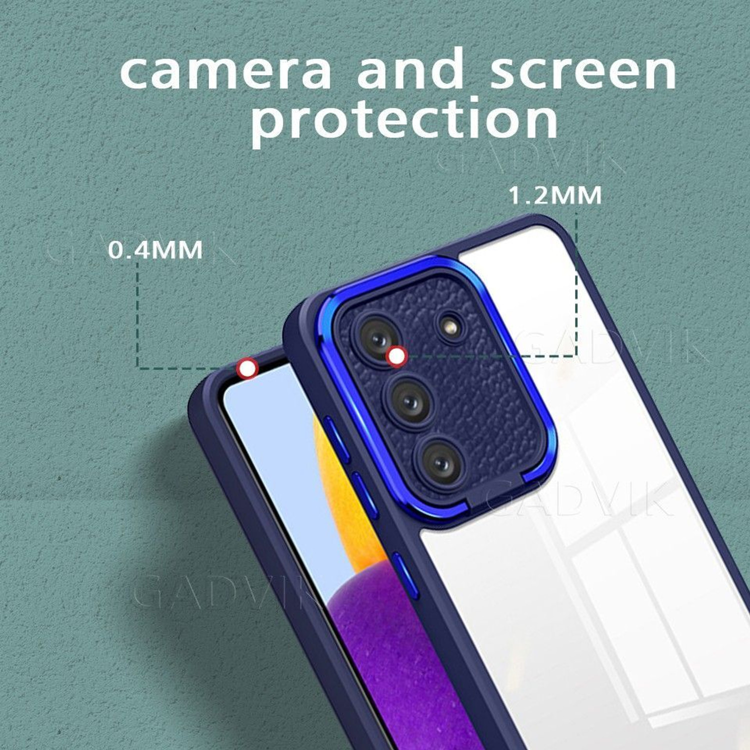 Image of Backface Back Cover for Samsung Galaxy S22 Plus 5G(CAMERA RING STAND CASE)