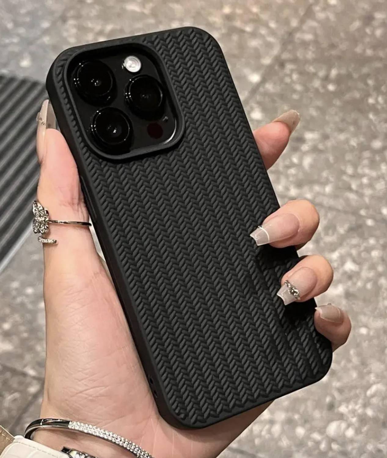A3sprime Back Cover for Apple iPhone 16 Pro Max, |Soft 3D Shaped 360 Degree Anti Slip Drop Protection|