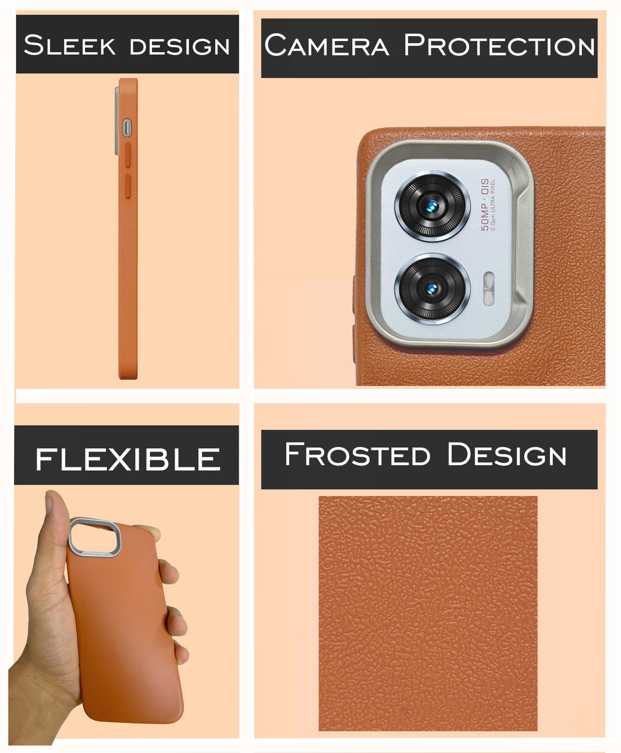 Image of BLACK LOVIES Back Cover for MOTOROLA Edge 50 Fusion, MOTOROLA Edge 50 Fusion