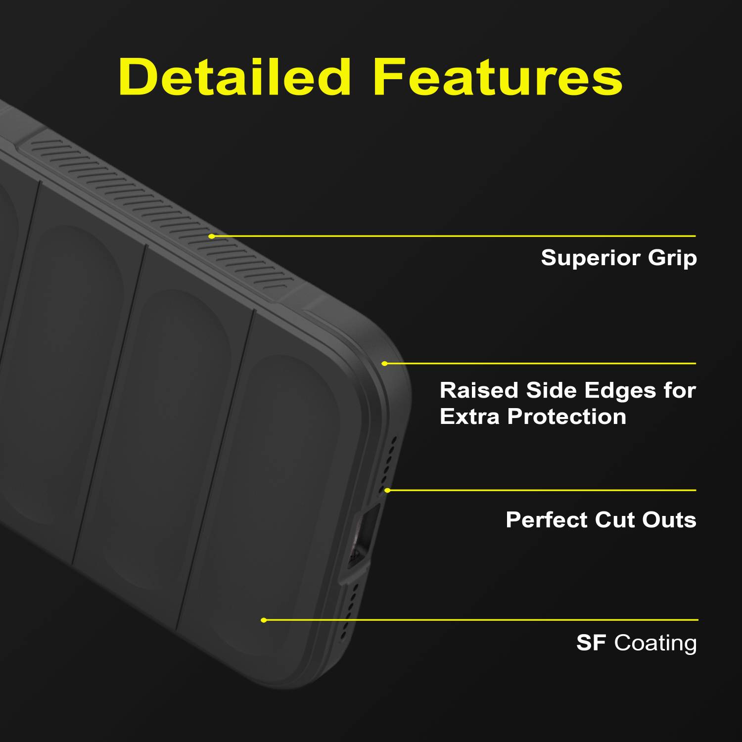 GLOBAL NOMAD Back Cover for Motorola Edge 70 Pro Black - Image 4