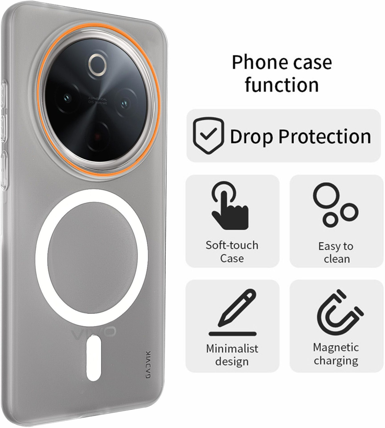 Image of gadvik Back Cover for vivo T4 5G