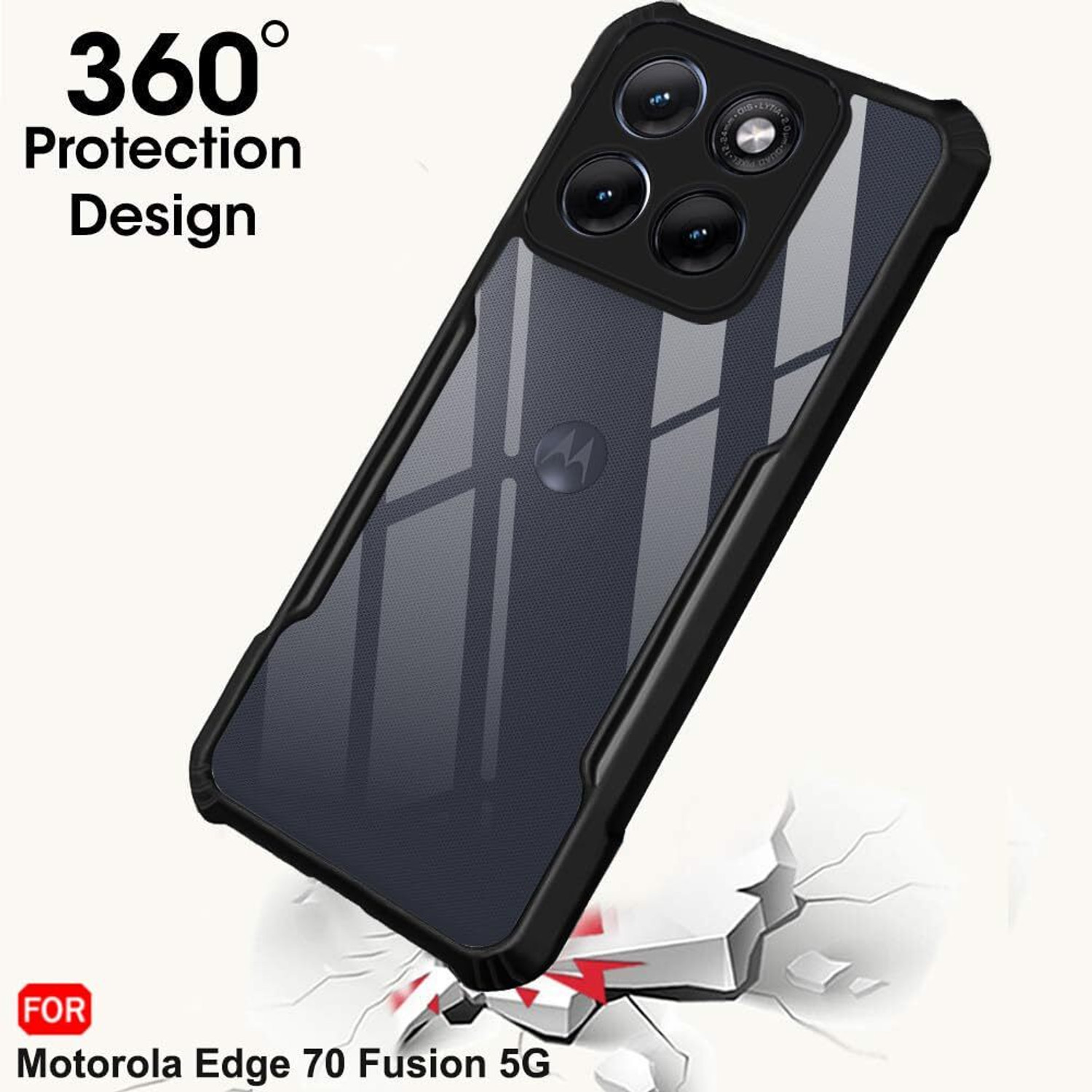 Image of sadgatih Back Cover for MOTOROLA Edge 70 Fusion, MOTOROLA Edge 70 Fusion 5g