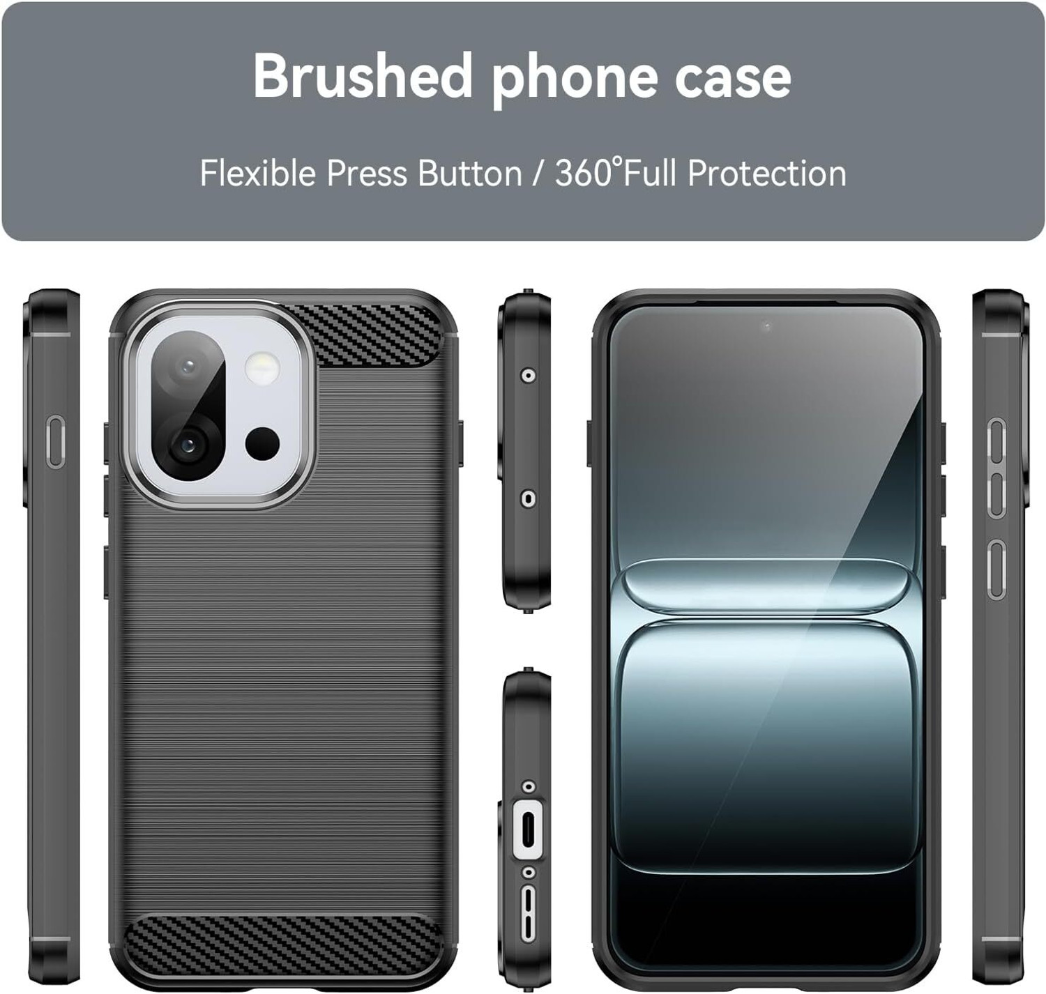 Image of Lustree Back Cover for OnePlus 13s / OnePlus 13T Brushed Texture Flexible Shockproof Zebra TPU