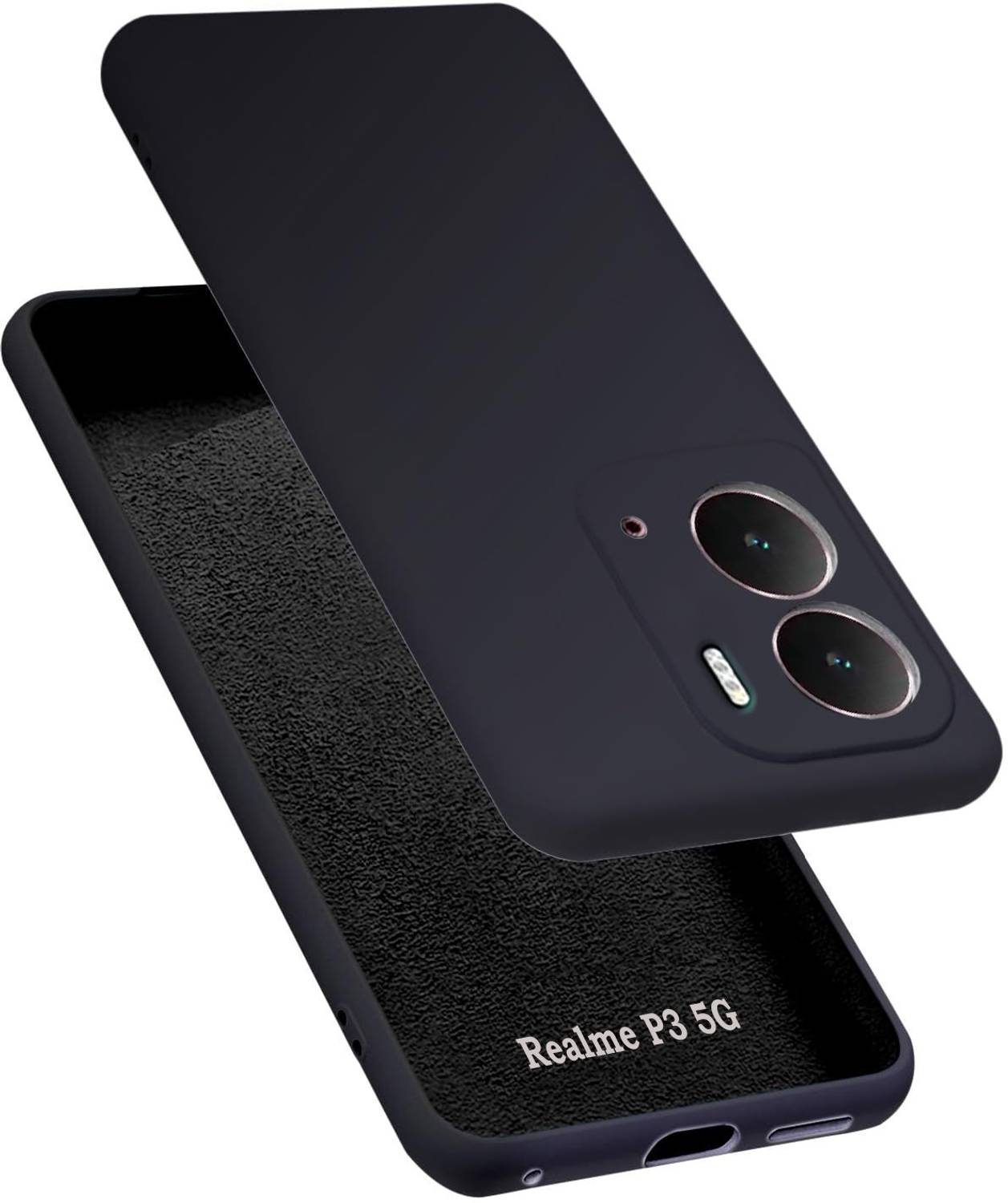 VAPRIF Back Cover for realme P3 5G Black - Image 1