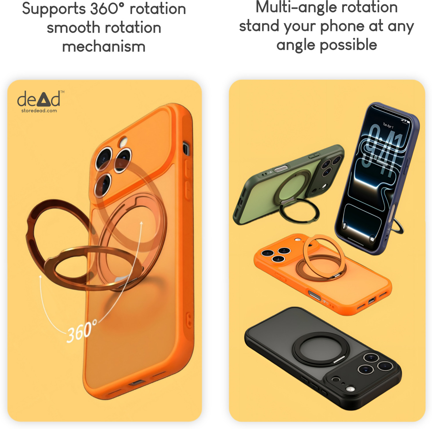 Image of dead Back Cover for Google Pixel 9, With 360 Stand