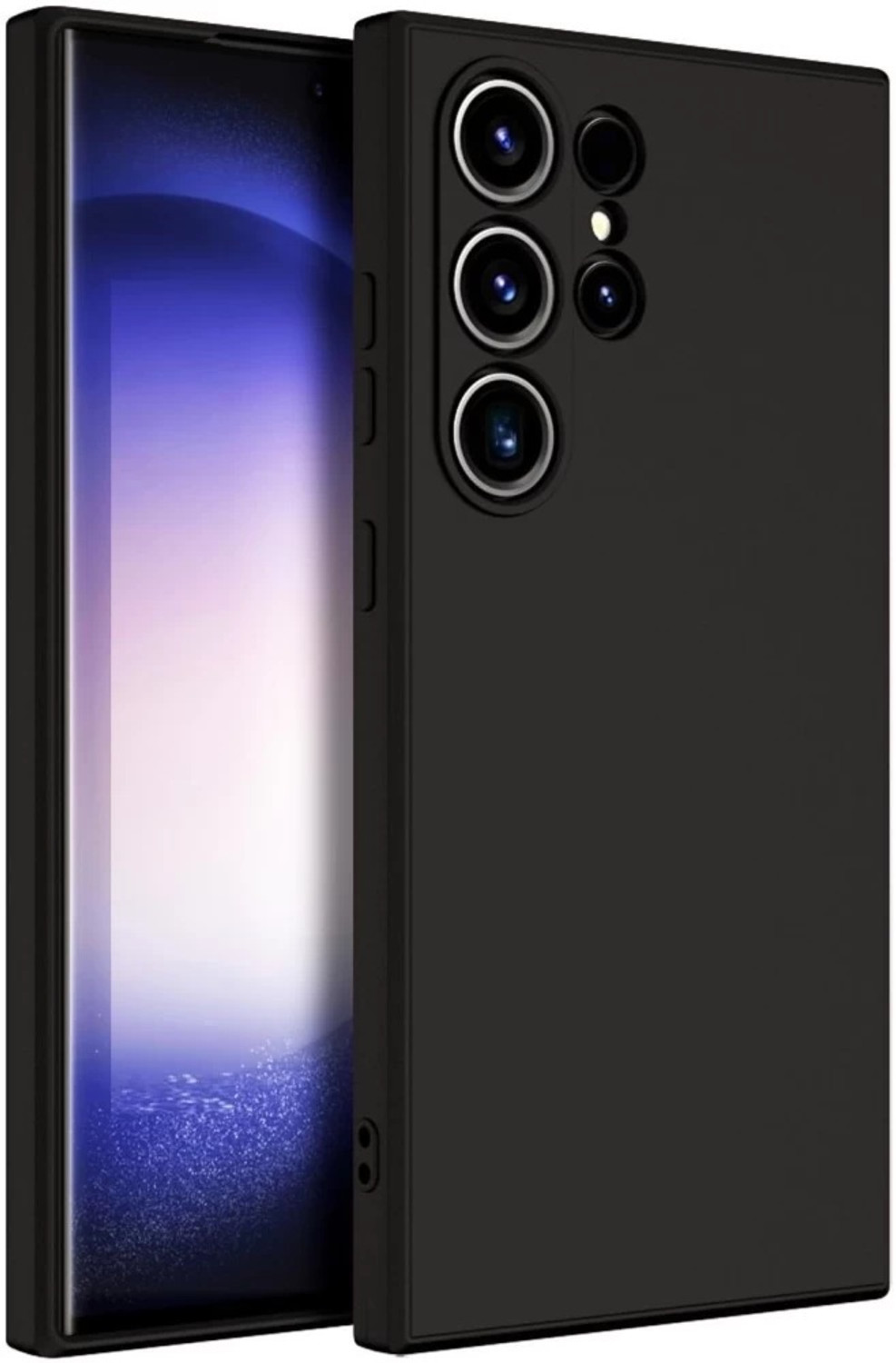 Image of Ricka Back Cover for SAMSUNG Galaxy S25 Ultra 5G (Black, Grip Case, Rubber, Pack of: 1)
