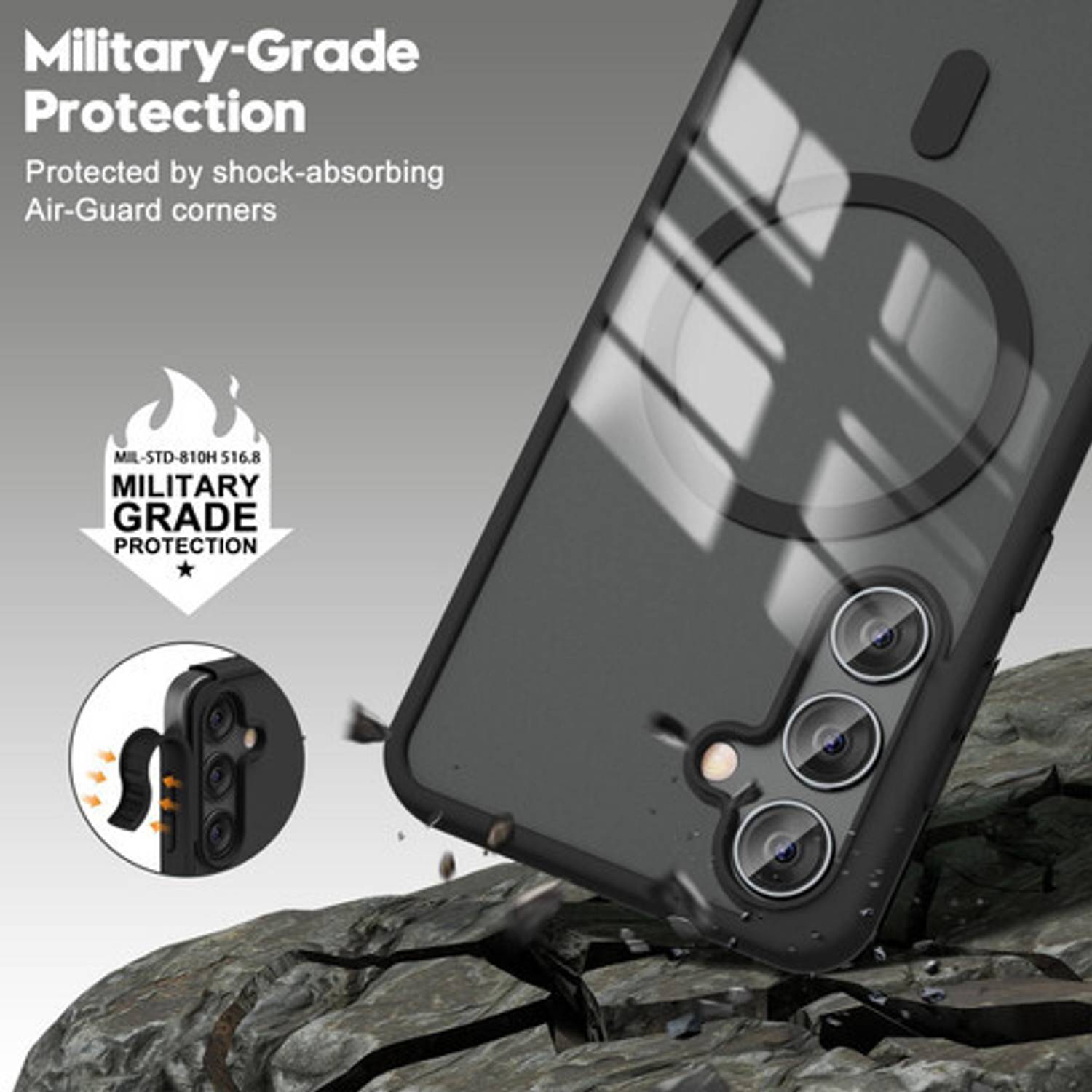 Mobile Case for Samsung Galaxy S24 FE 5G Black - Image 4