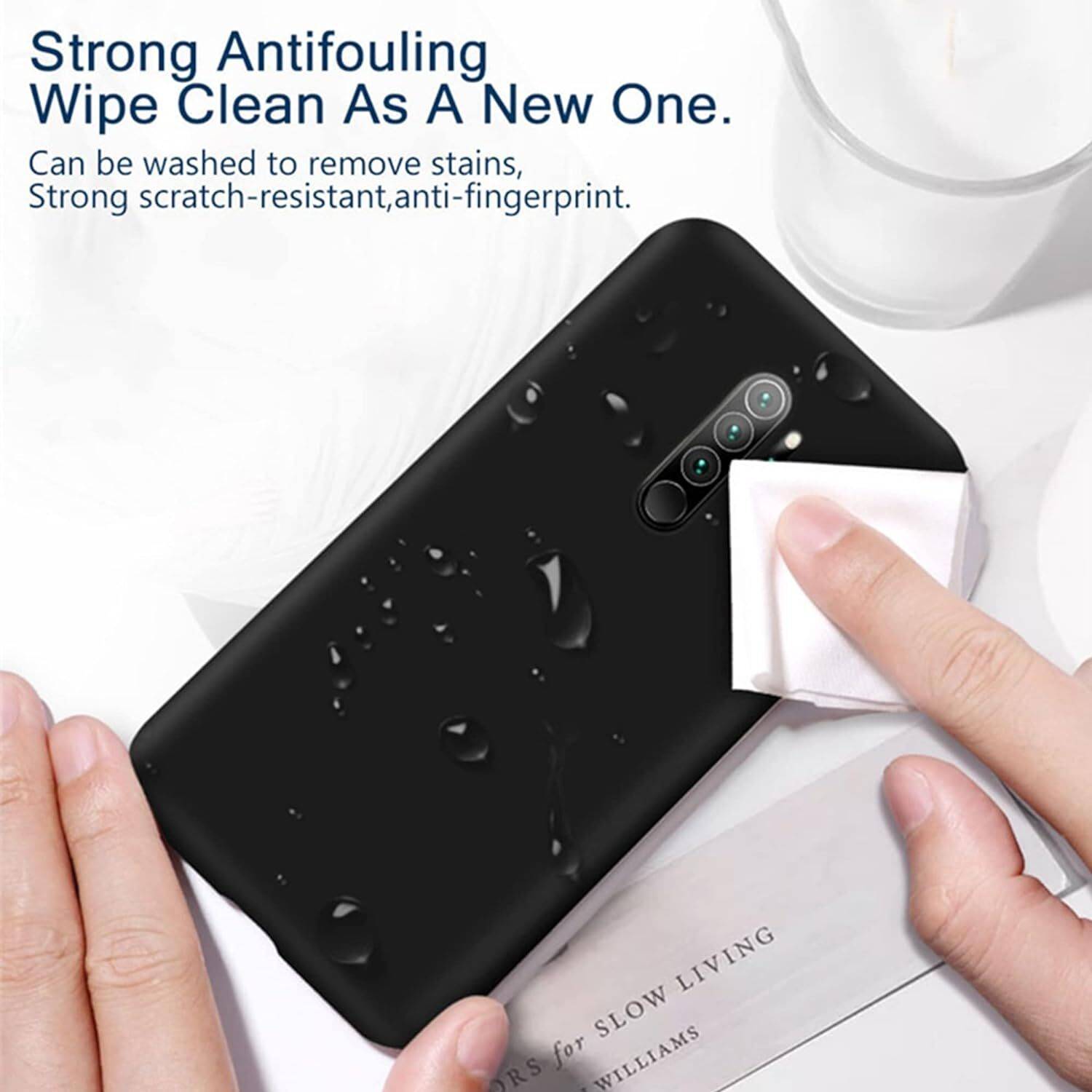 ASMANTIC Back Cover for iQOO Neo 7 PRO Black - Image 4