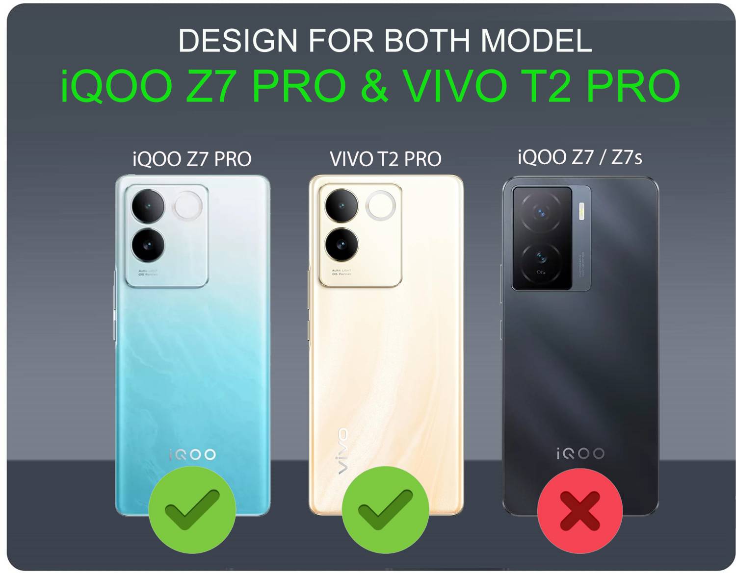 Mobile Mart Back Cover for Vivo T2 Pro 5G Black - Image 2