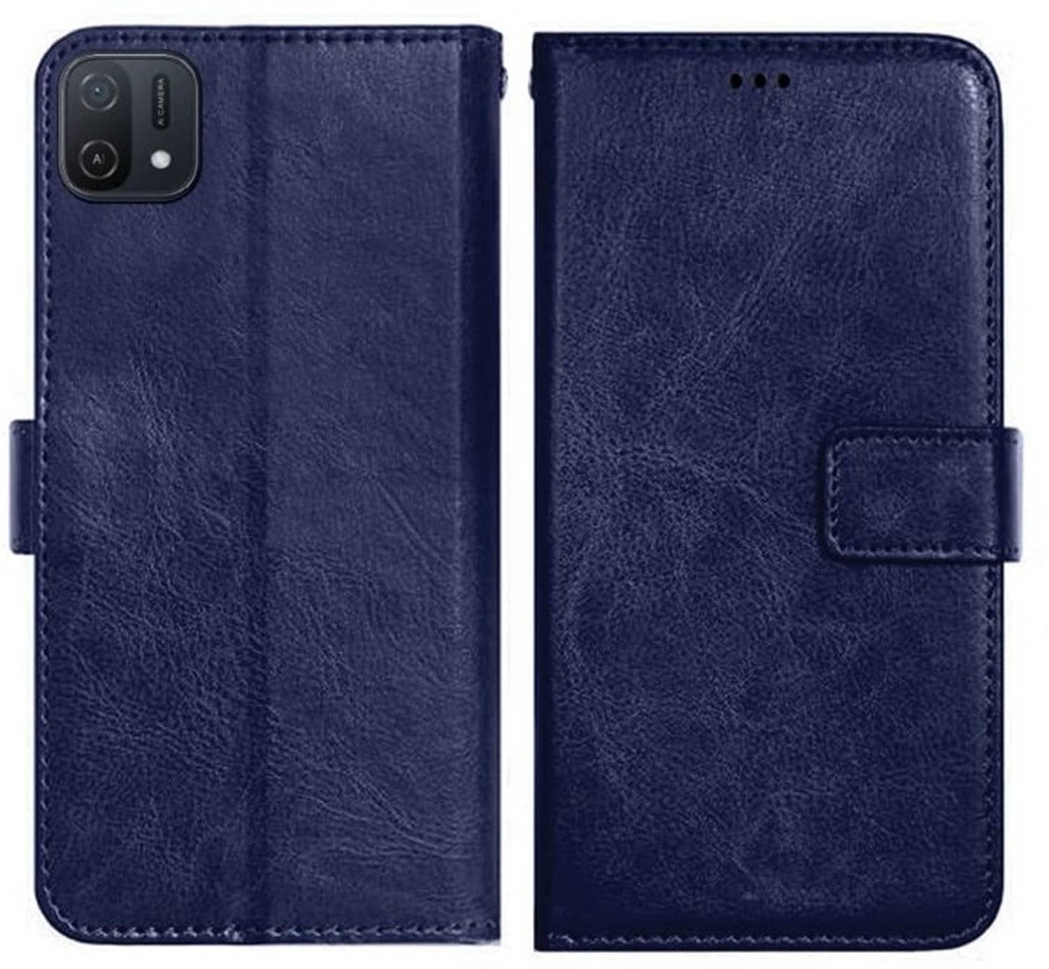 AmericHome Flip Cover for Oppo A16K, Oppo A16E Premium Leather Finish, with Card Pockets
